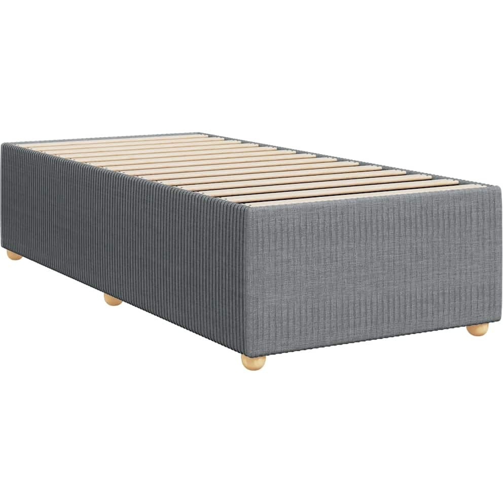 Vidaxl Bed Frame Without Mattress Light Gray Twin Fabric