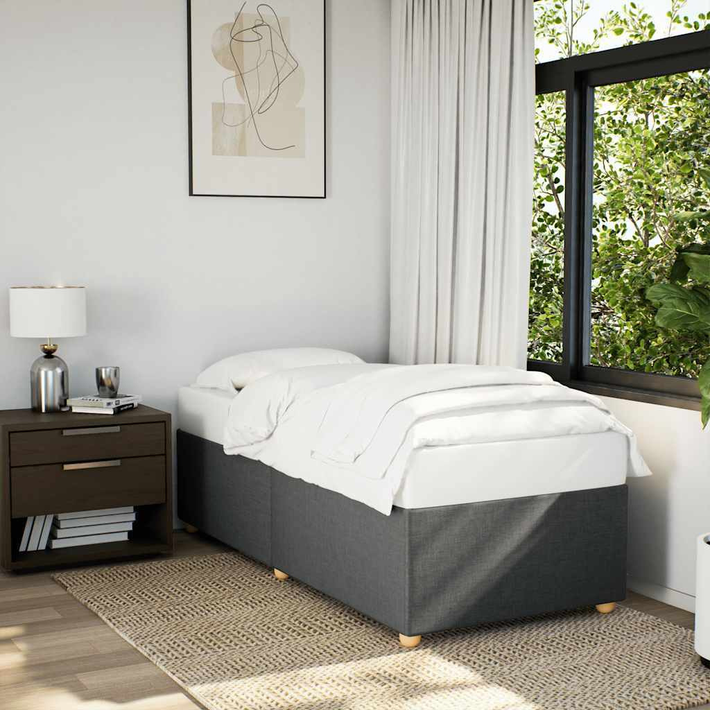 Vidaxl Bed Frame Without Mattress Dark Graytwin Xl Fabric