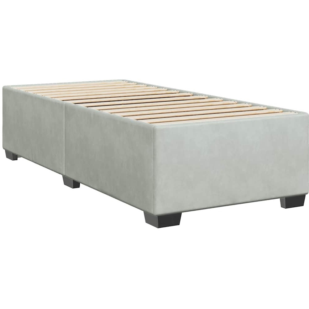 Vidaxl Bed Frame Without Mattress Light Graytwin Xl Velvet