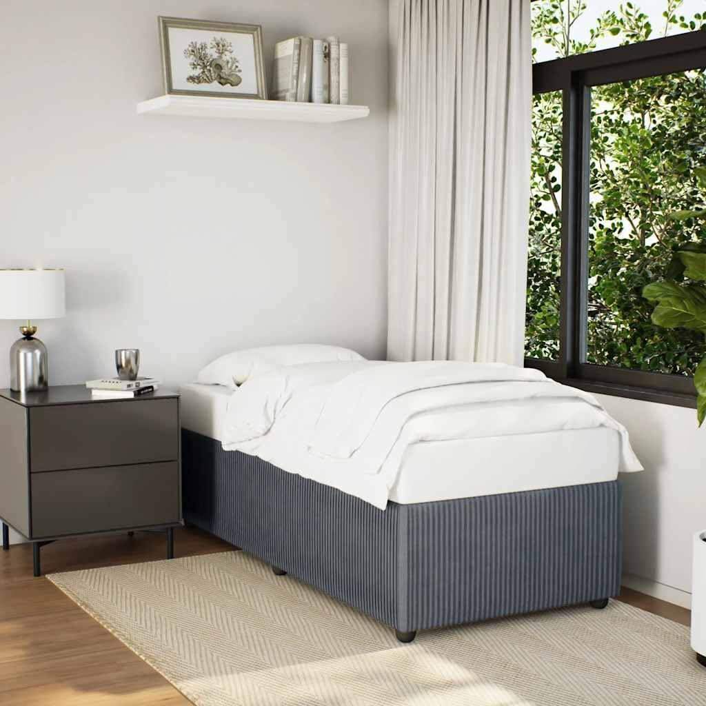 Vidaxl Bed Frame Without Mattress Dark Gray Twin Xl Velvet