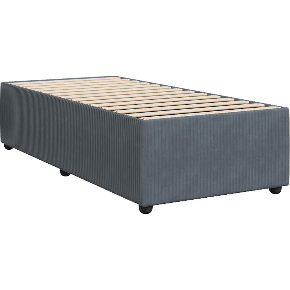 Vidaxl Bed Frame Without Mattress Dark Gray Twin Xl Velvet