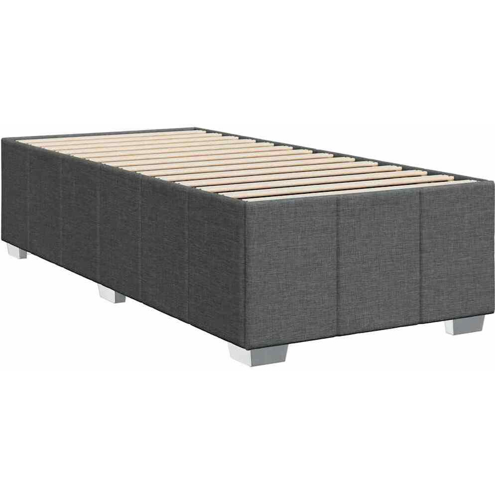 Vidaxl Bed Frame Without Mattress Dark Gray Twin Fabric