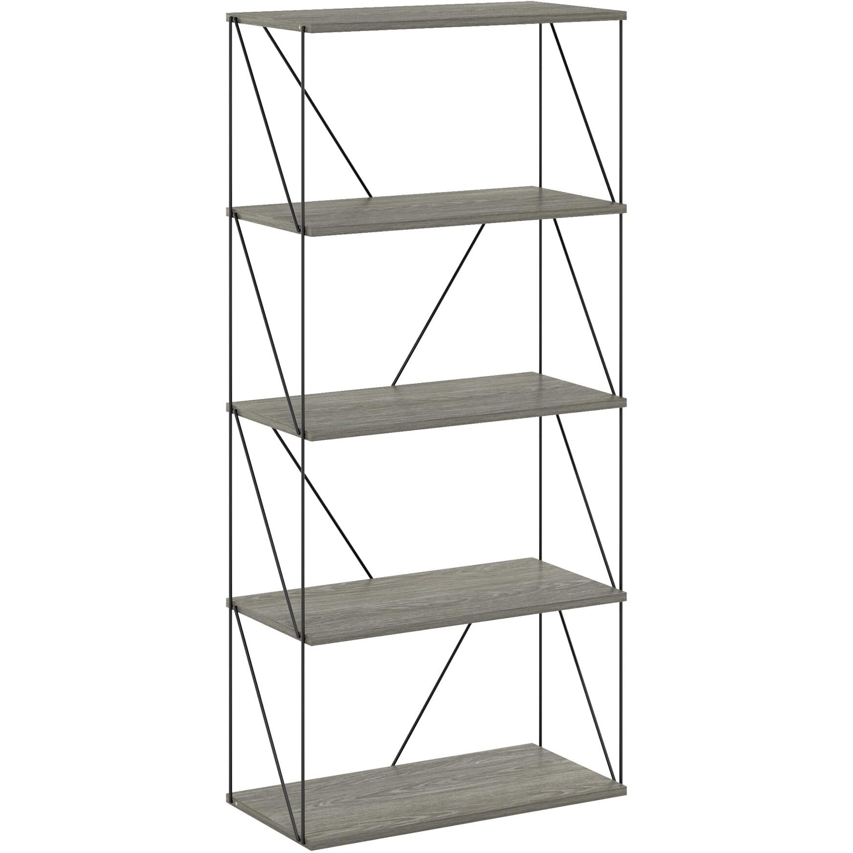 Multipurpose Flat Base Shelf Display Rack With Metal Frame