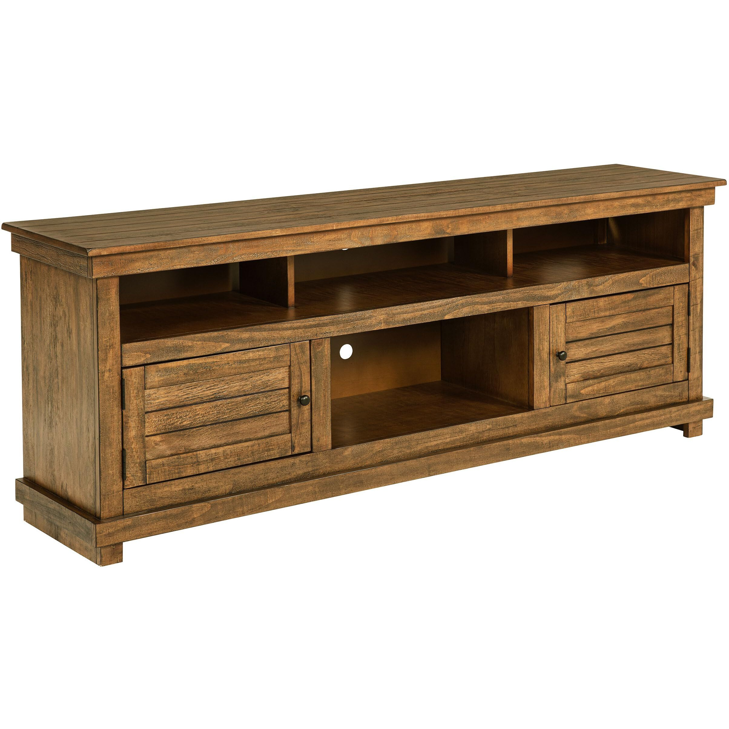 Payne 70-Inch Tv Stand Media Console Distressed Brown