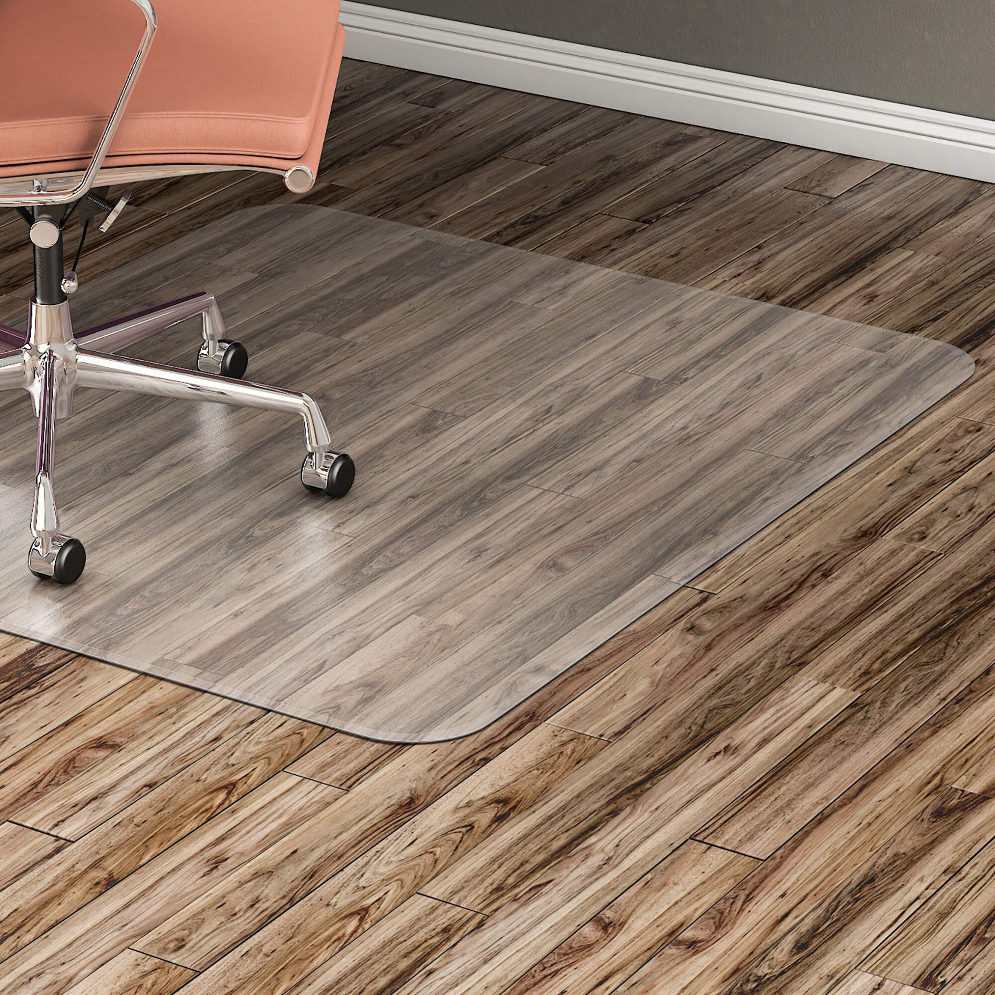 Lorell Llr82827 Nonstudded Design Hardwood Surface Chair Mat  60X46 Inch