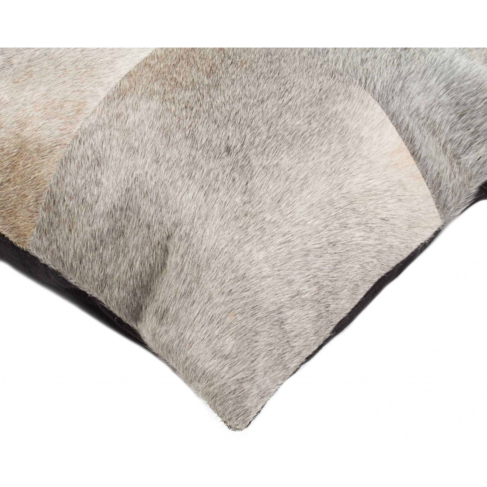 18"" X 18"" X 5"" Gray Quattro  Pillow