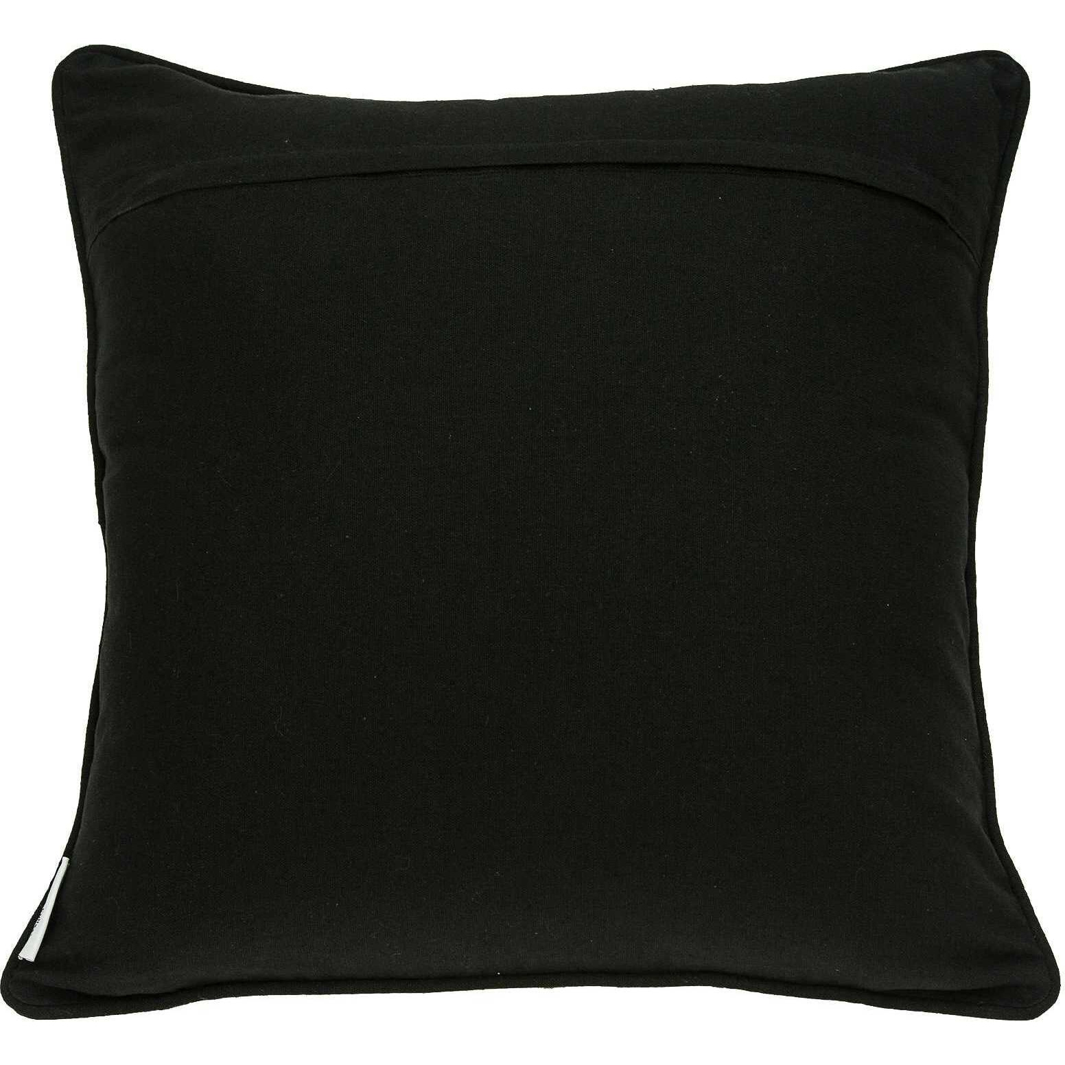 20"" X 7"" X 20"" Cool Transitional Black And White Pillow Cover With Poly Insert