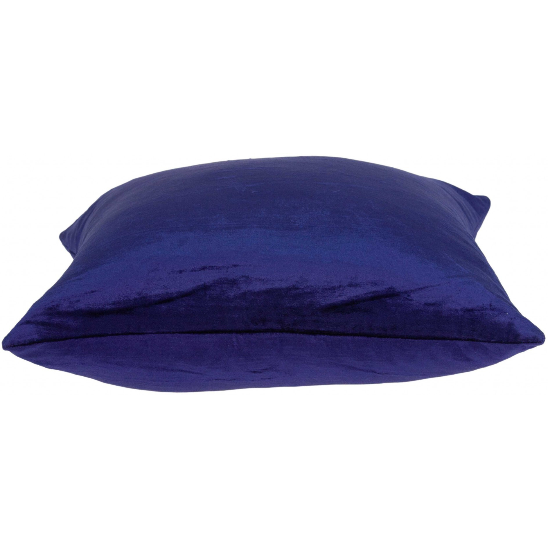 18"" X 7"" X 18"" Transitional Royal Blue Solid Pillow Cover With Poly Insert