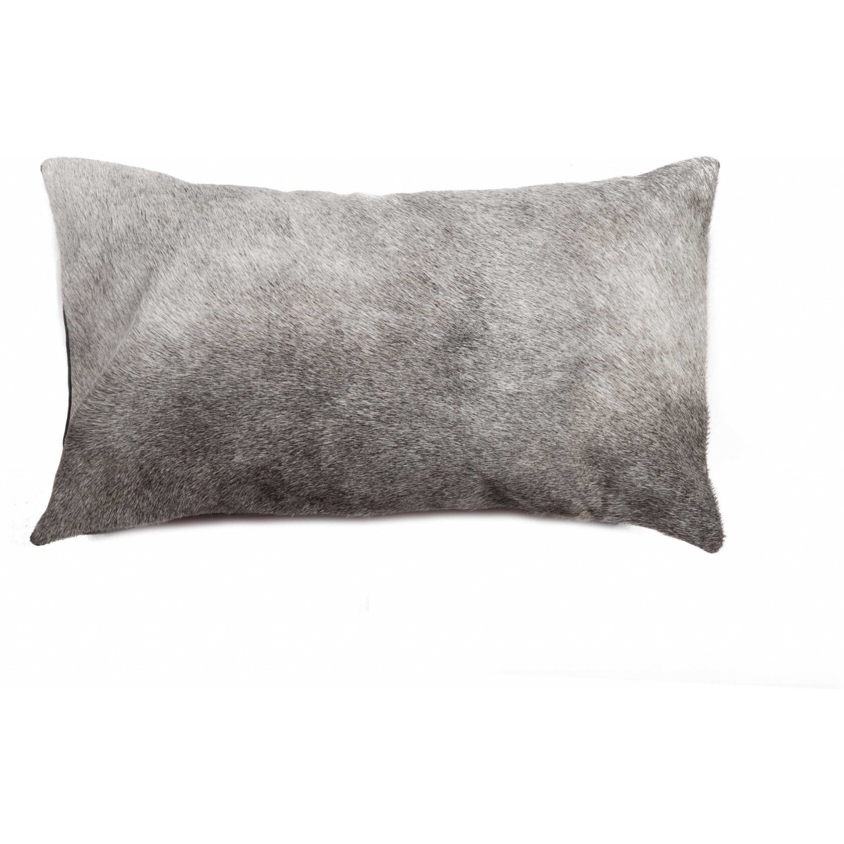 12"" X 20"" X 5"" Grey Torino Kobe Cowhide  Pillow
