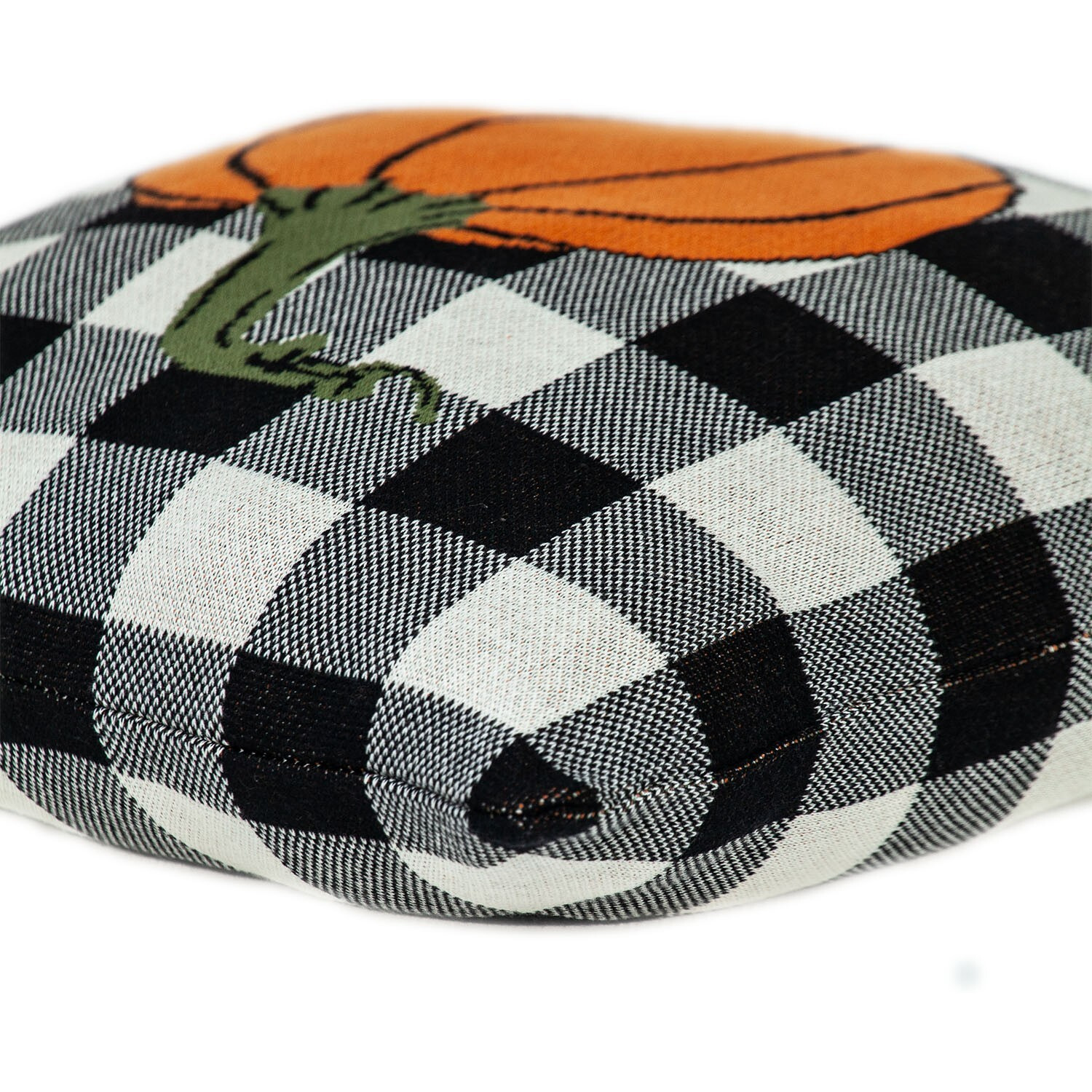 Buffalo Check Pumpkin Throw Pillow