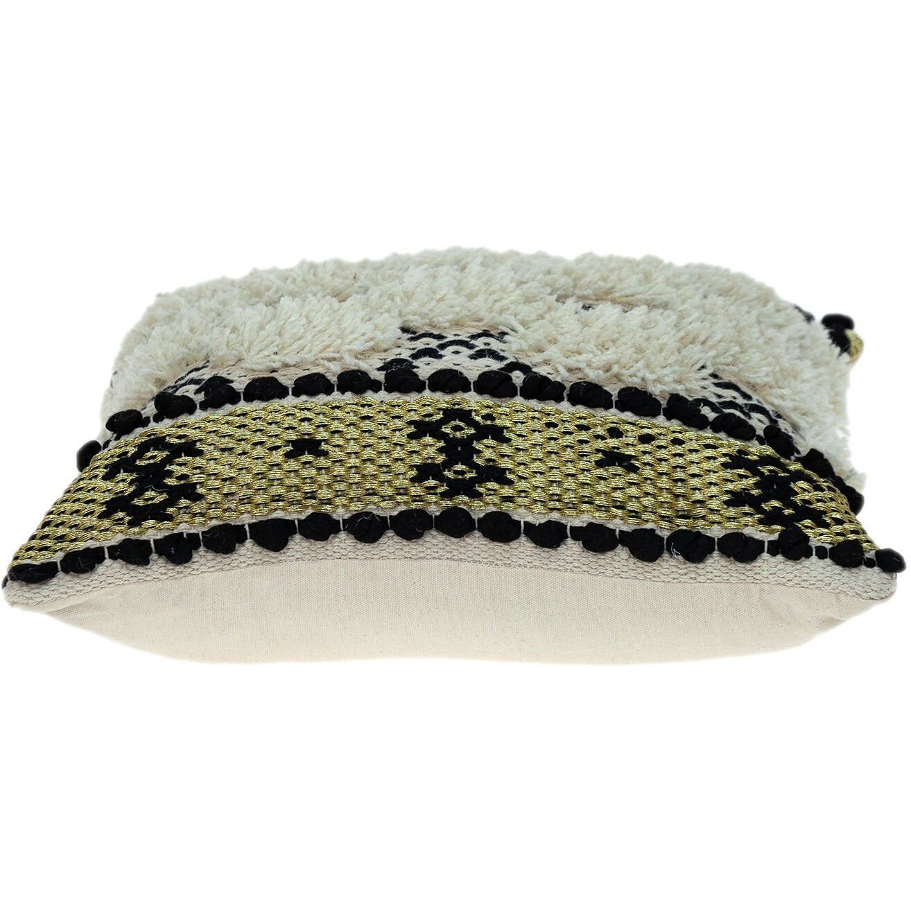 Shaggy Woven Throw Pillow