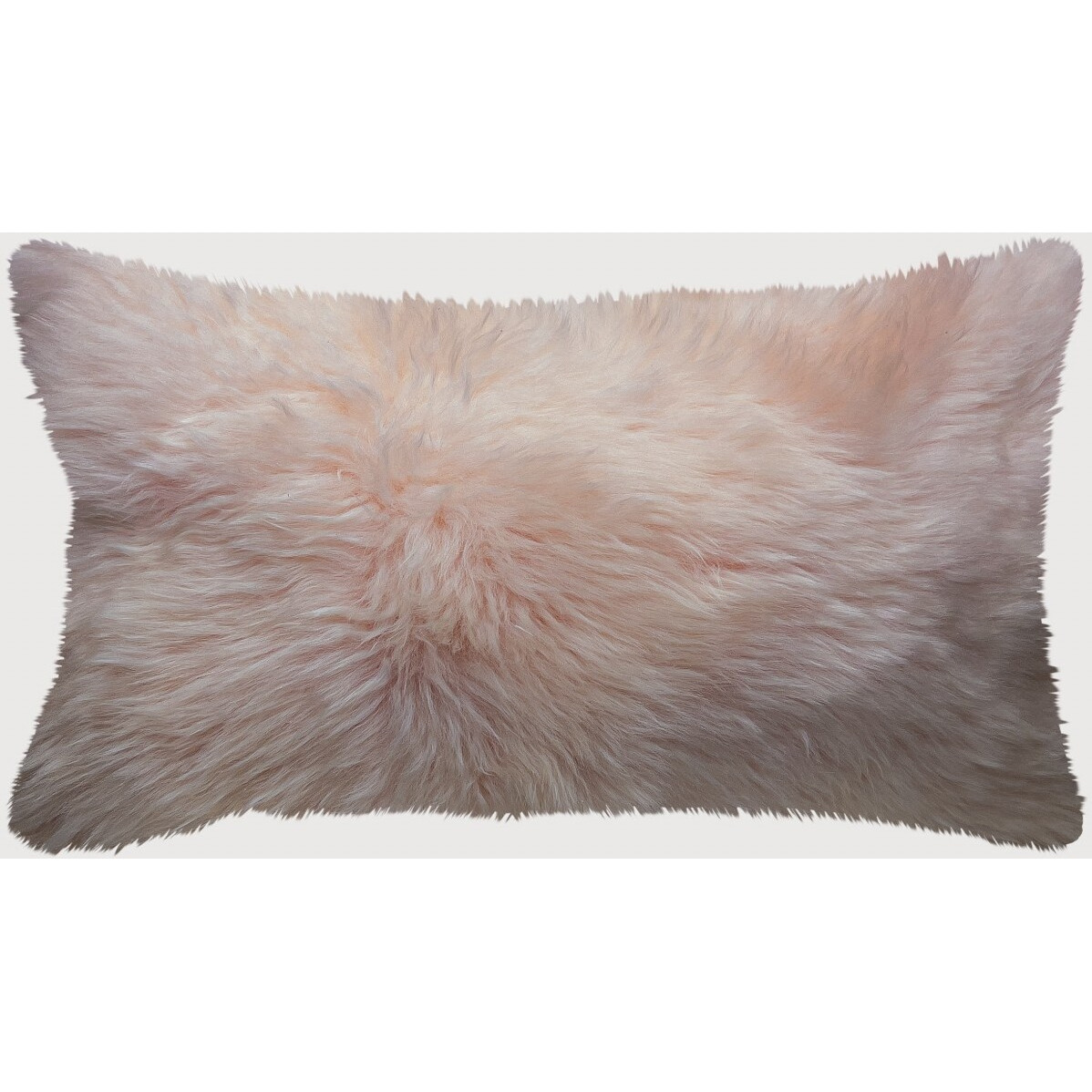 Blush Natural Sheepskin Lumbar Pillow