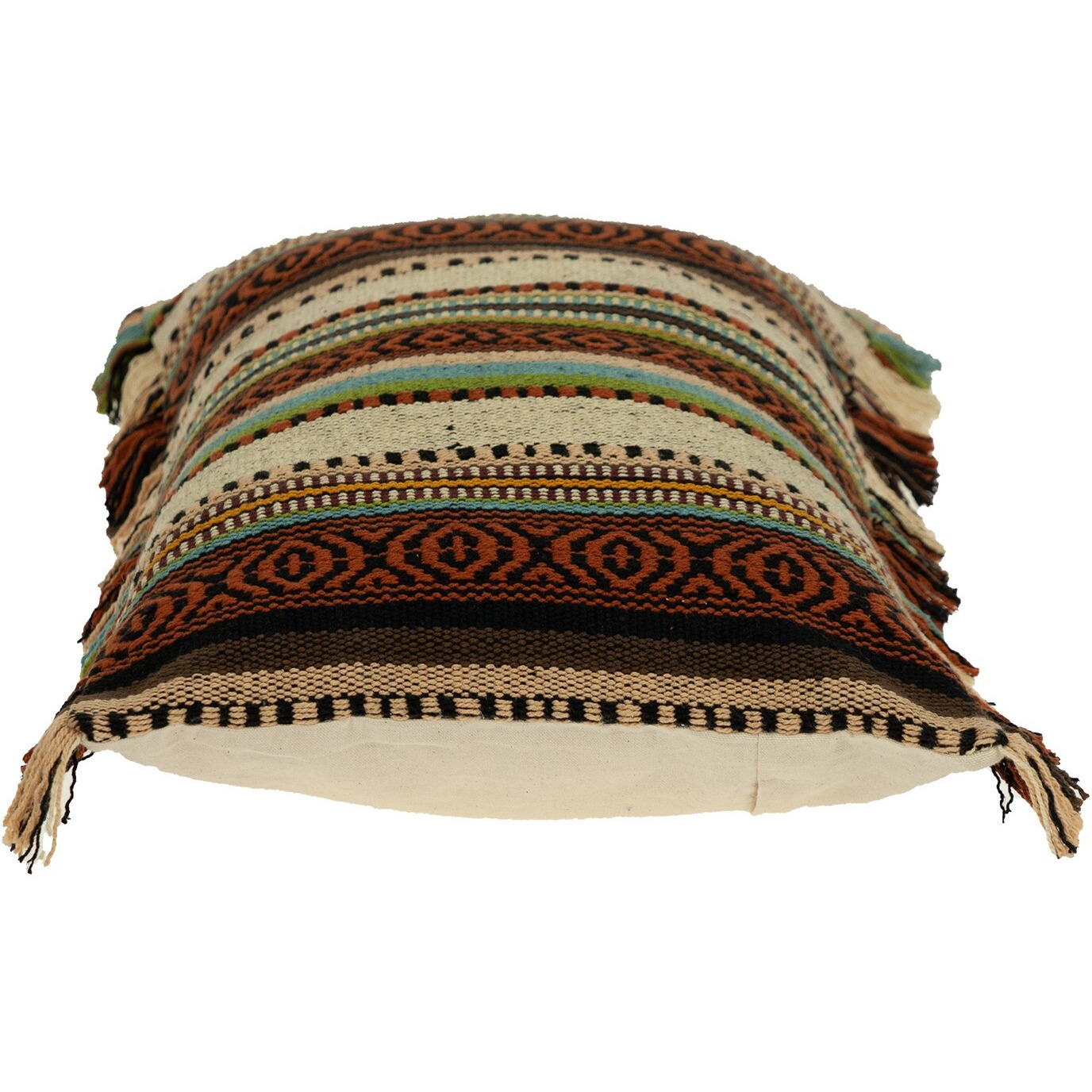 Bohemian Fringe Throw Pillow