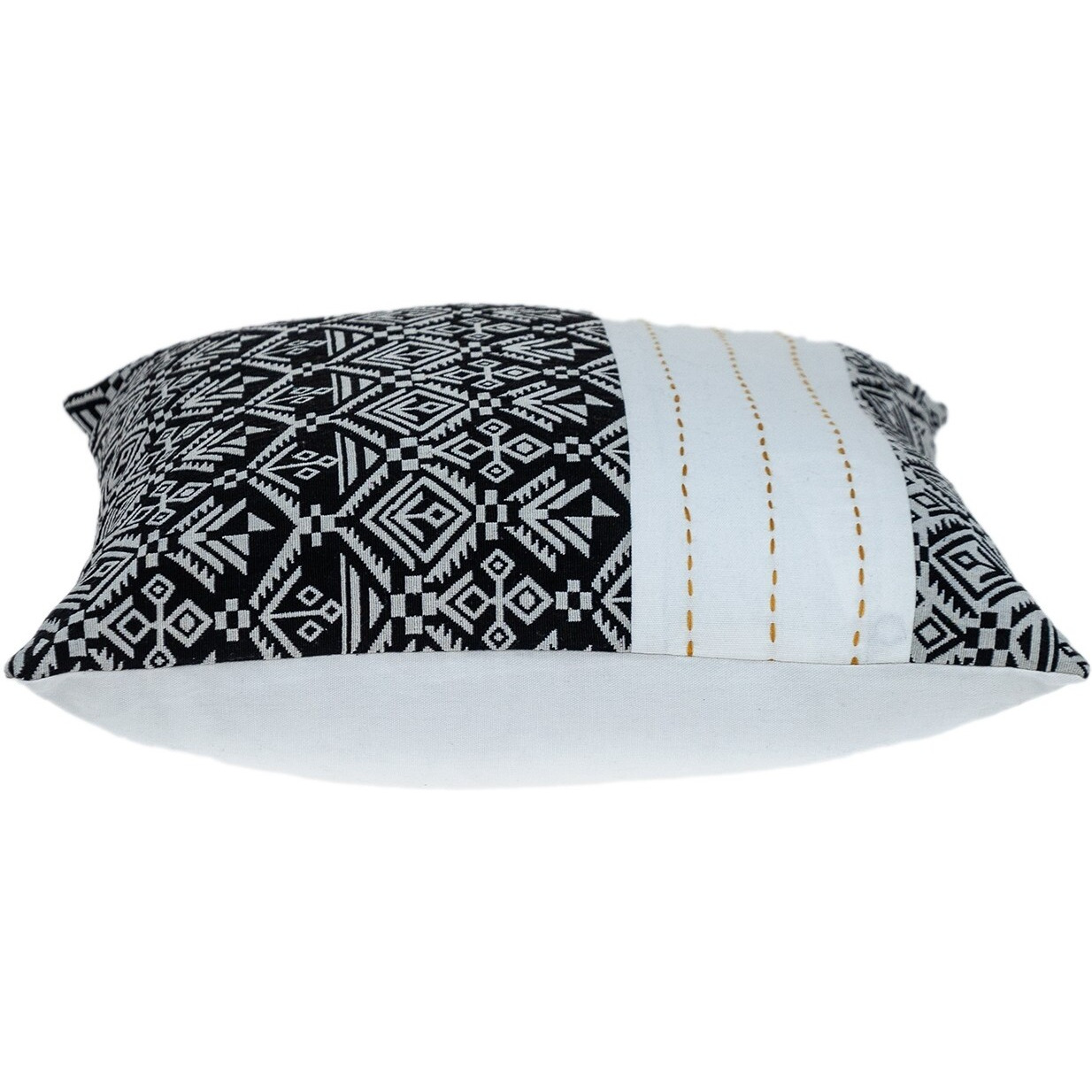 Black And White Modern Throw Pillow