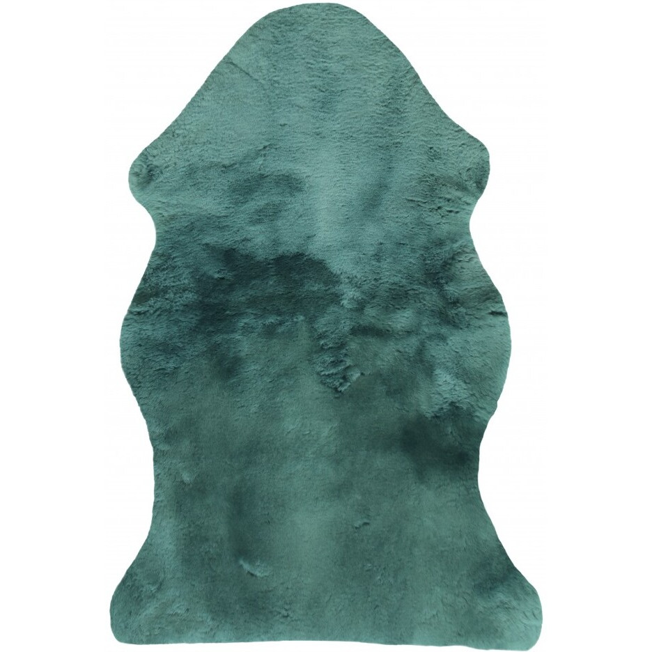 2"" X 4"" Green Natural Off White Medical Grade Sheepskin Throw Blanket
