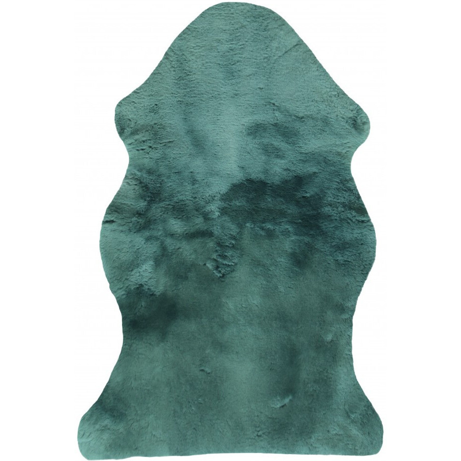 2"" X 4"" Green Natural Off White Medical Grade Sheepskin Throw Blanket