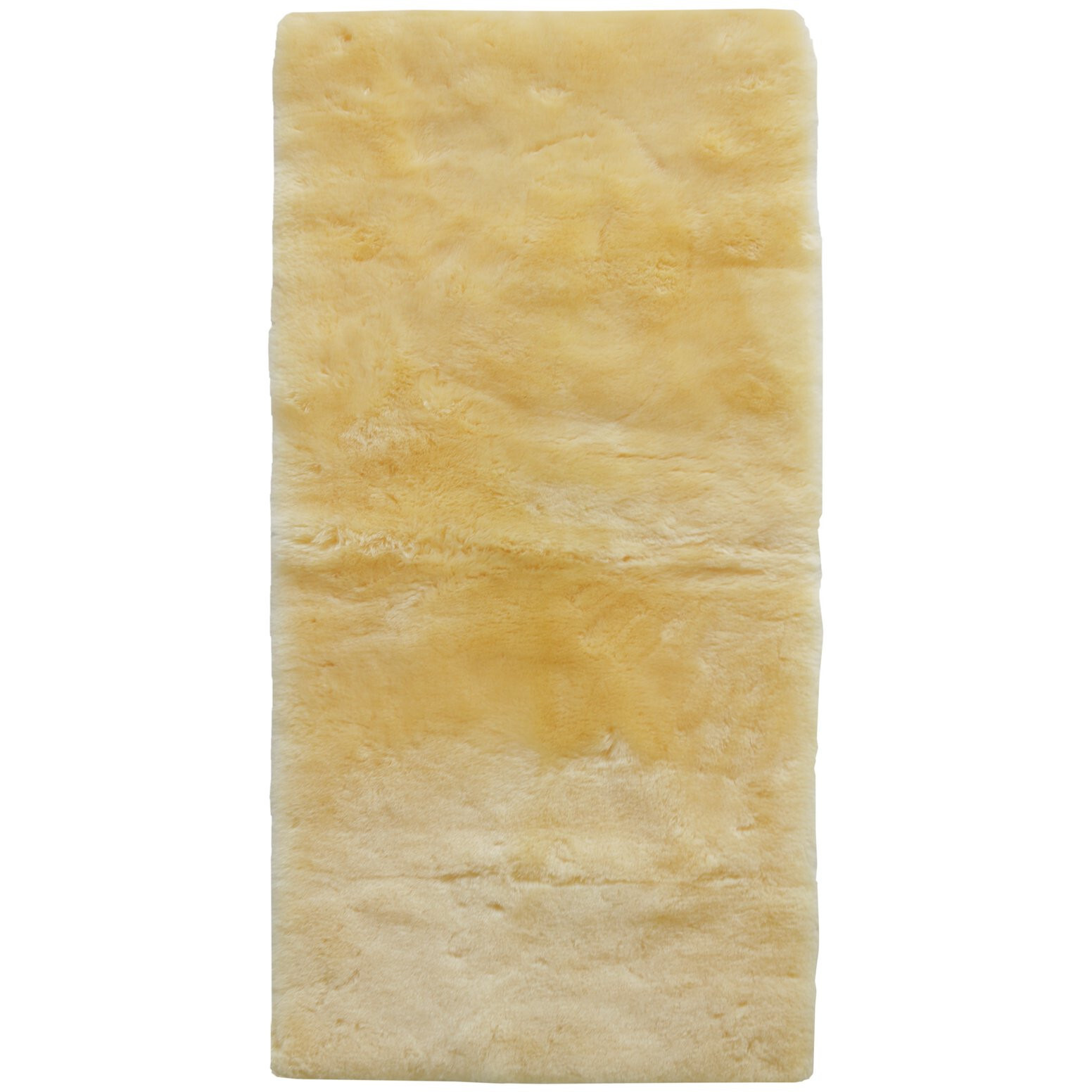 2"" X 5"" Natural Off White Medical Grade Double Sheepskin Throw Blanket