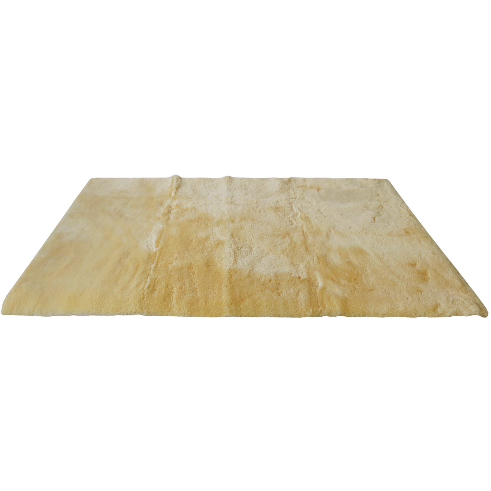 2"" X 5"" Natural Off White Medical Grade Double Sheepskin Throw Blanket
