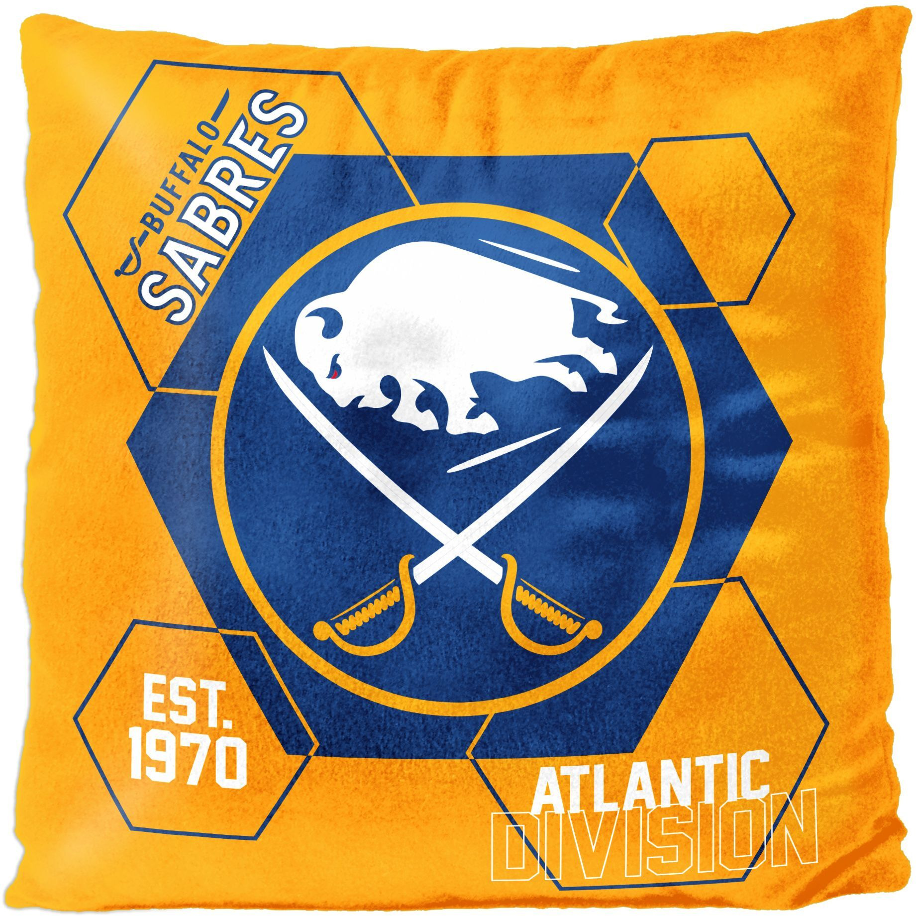 Sabres Official Nhl Connector Double Sided Velvet Pillow 16 X 16(D0102H94Umv)