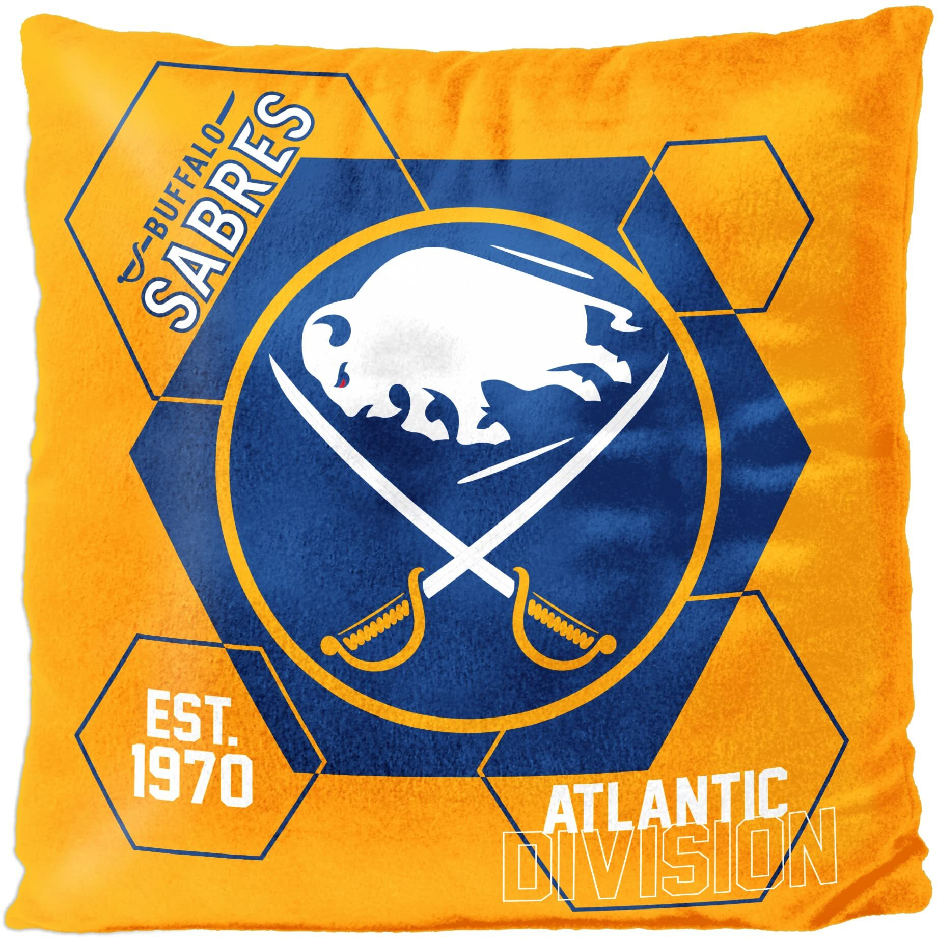 Sabres Official Nhl Connector Double Sided Velvet Pillow 16 X 16(D0102H94Umv)
