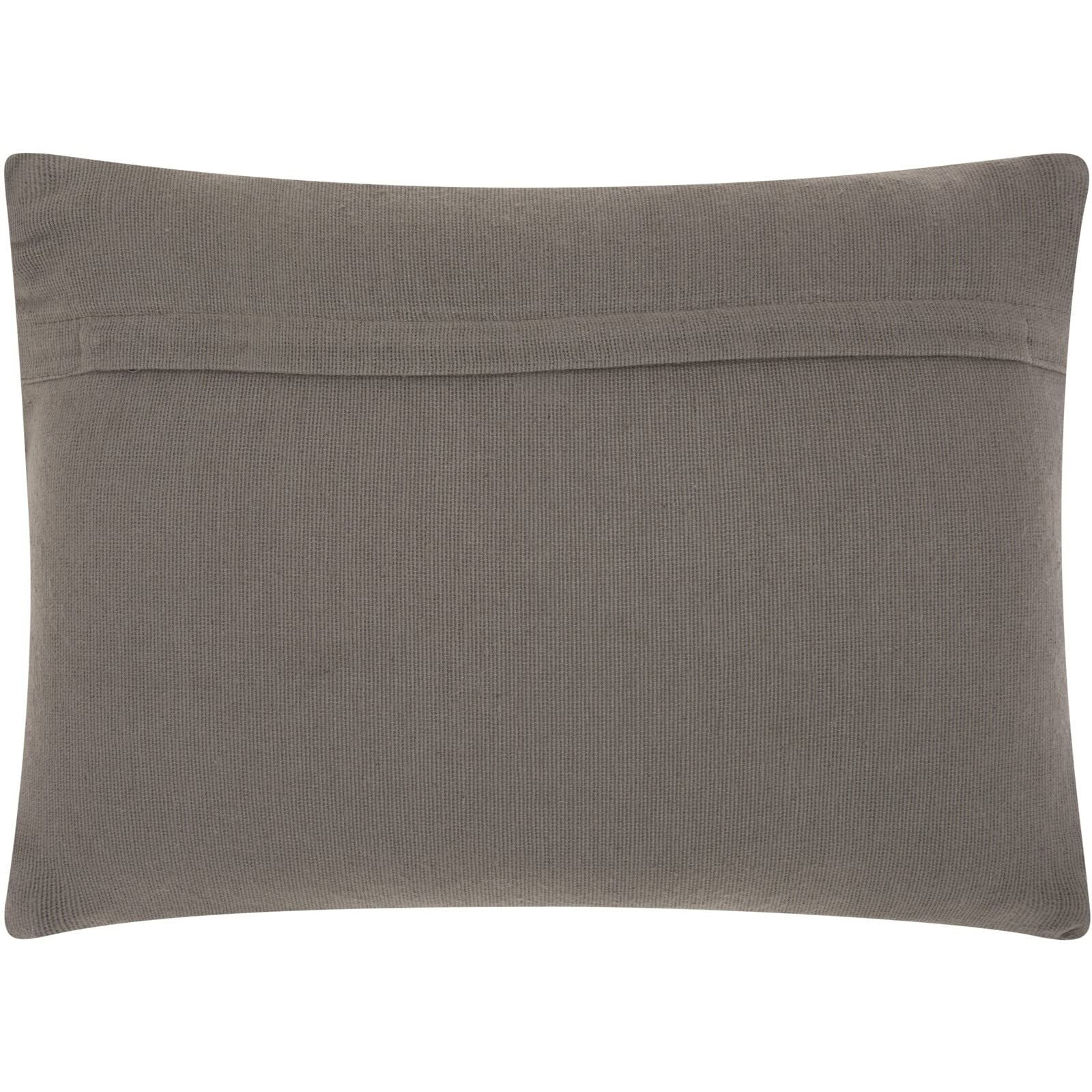 Homeroots N/A Wool Dark Gray Knotted Detail Lumbar Pillow