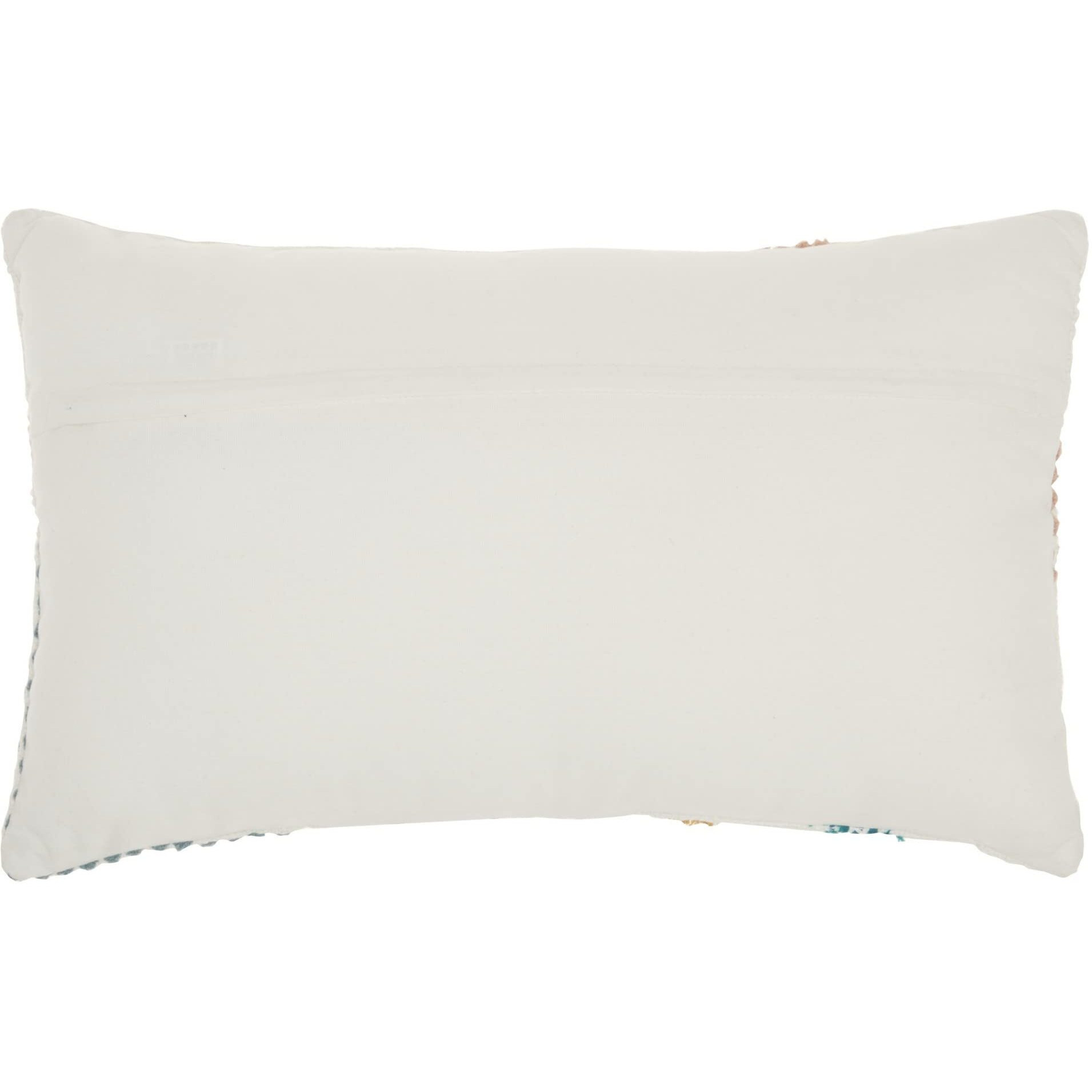 Homeroots Cotton Multicolor Patterned Lumbar Pillow