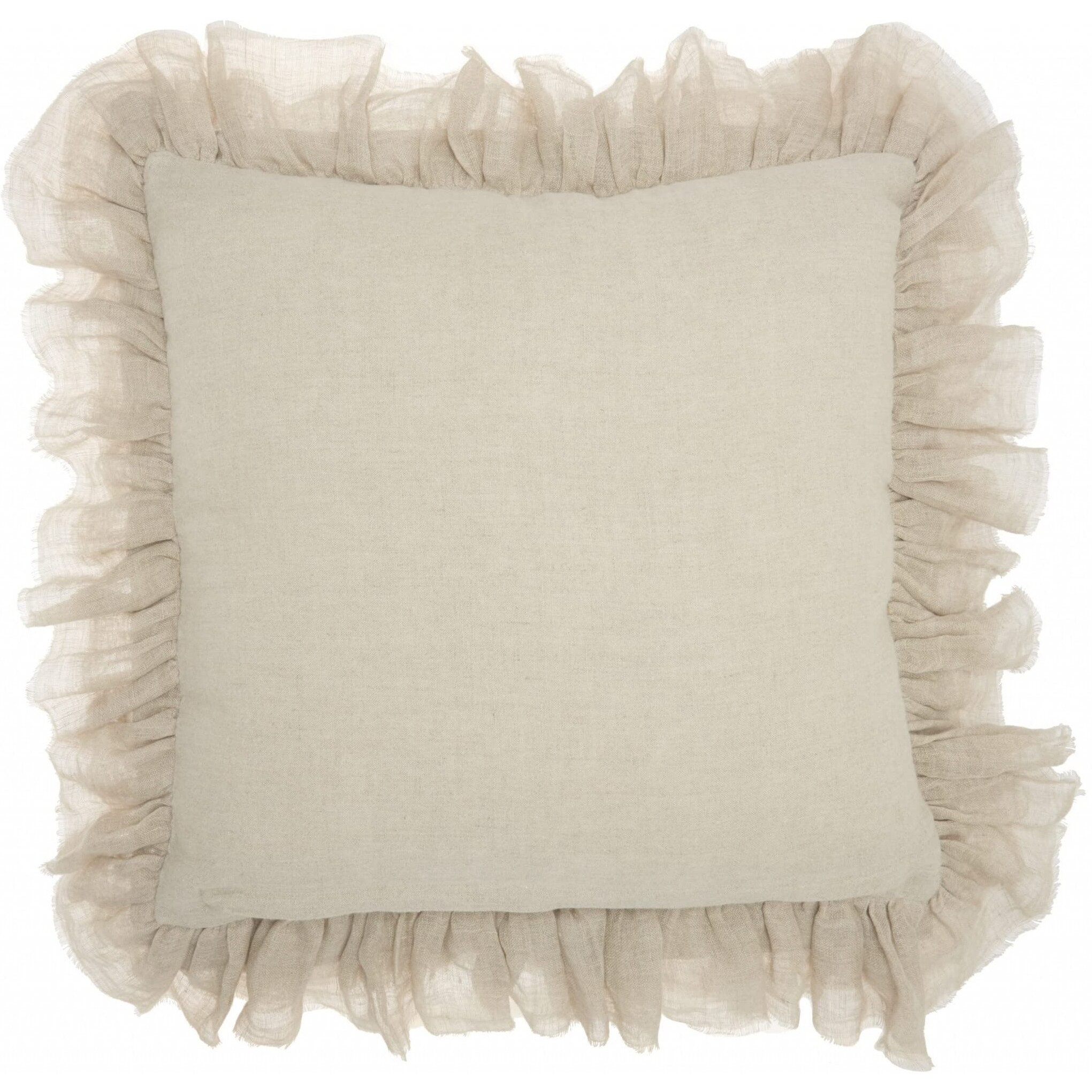 Homeroots Grey Cotton Wide Tasseled Marble Maroon Throw Pillow