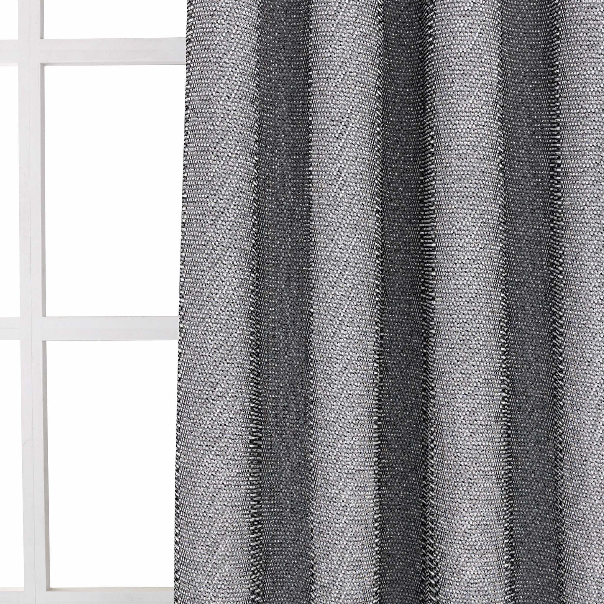 Set Of Two 96""  Silver Metallic Textured Window Panels