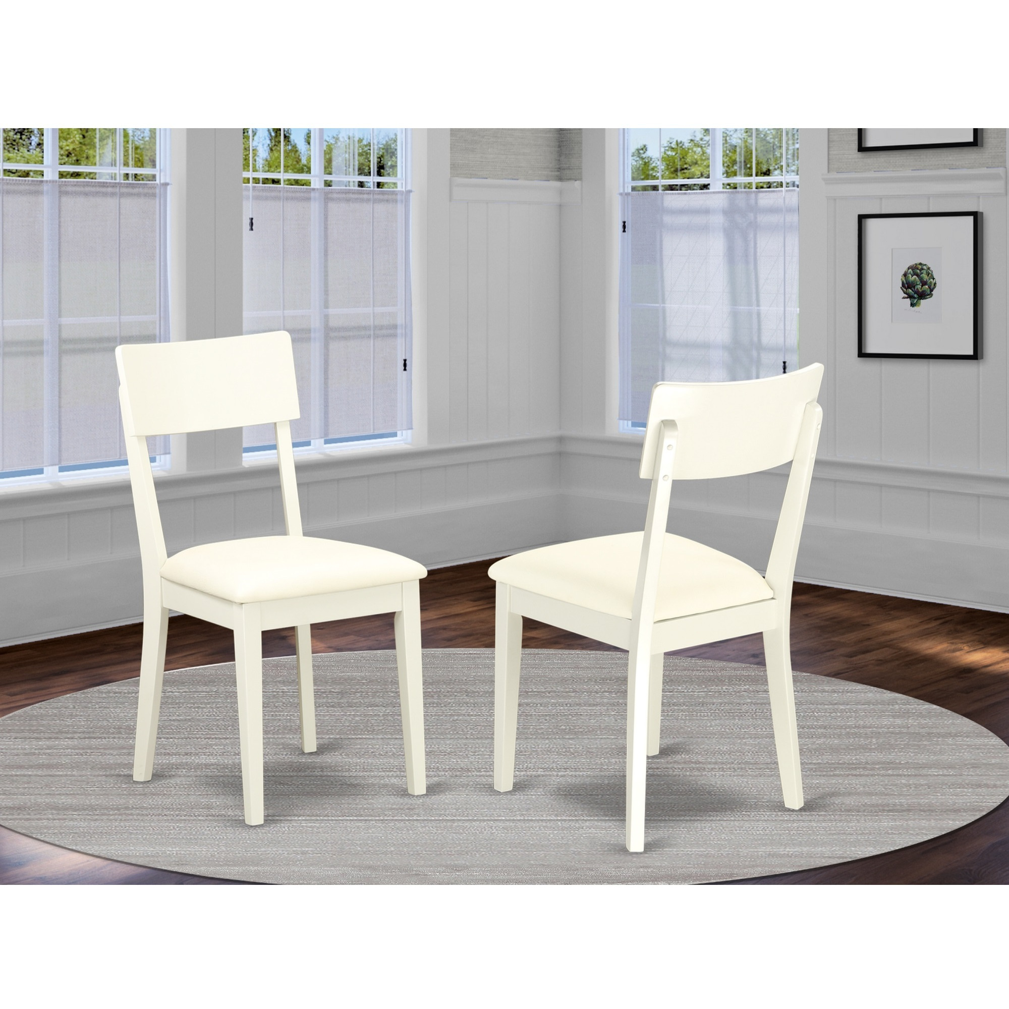 Dining Chair Linen White  Adc-Lwh-Lc