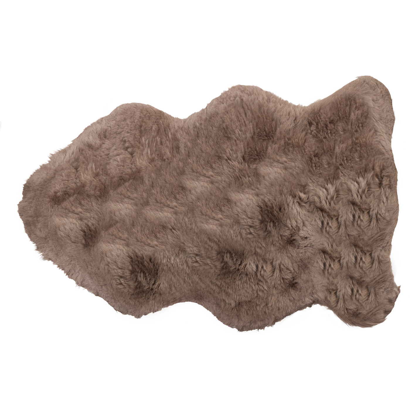 24"" X 36"" Taupe Sheepskin Single Long-Haired - Rug