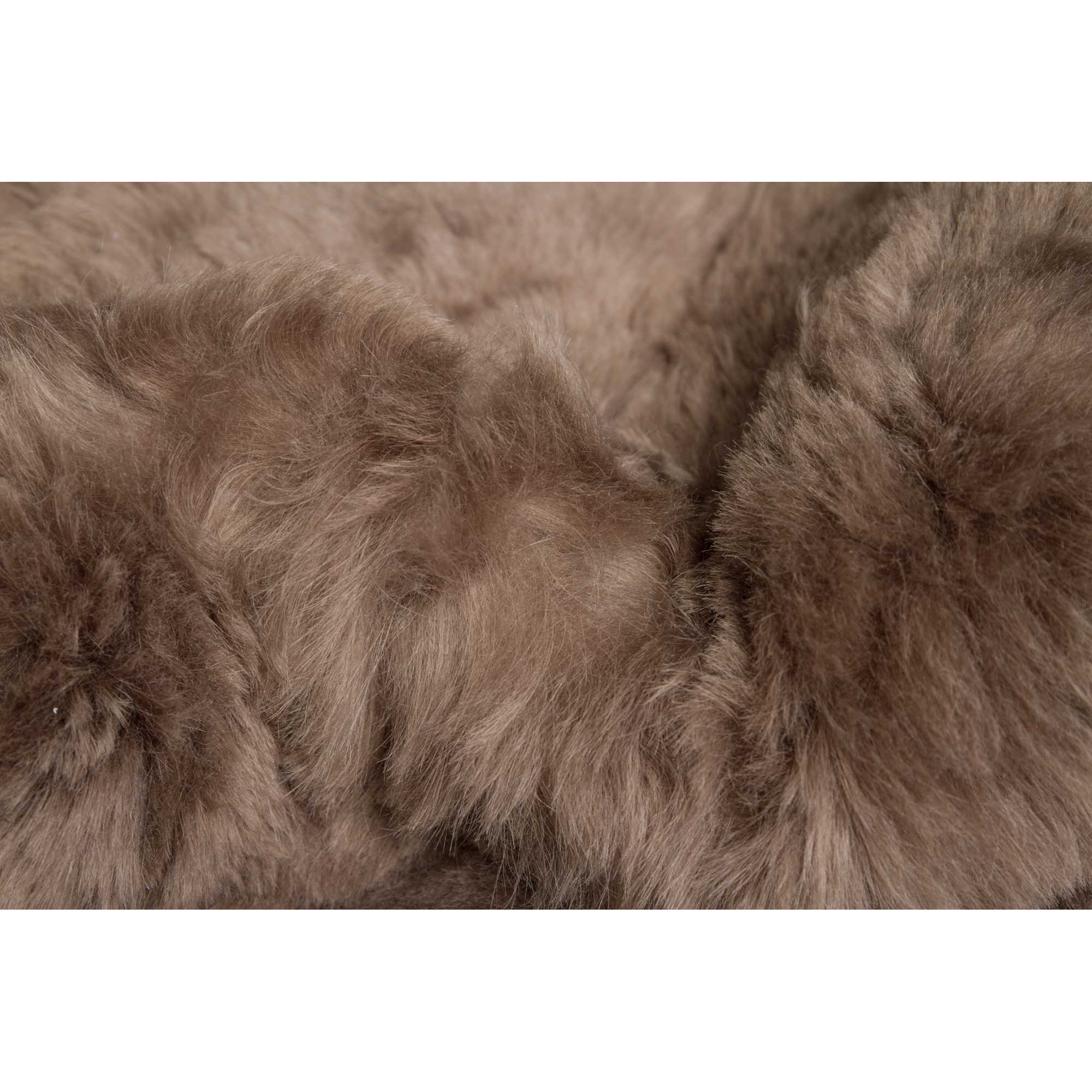 24"" X 36"" Taupe Sheepskin Single Long-Haired - Rug