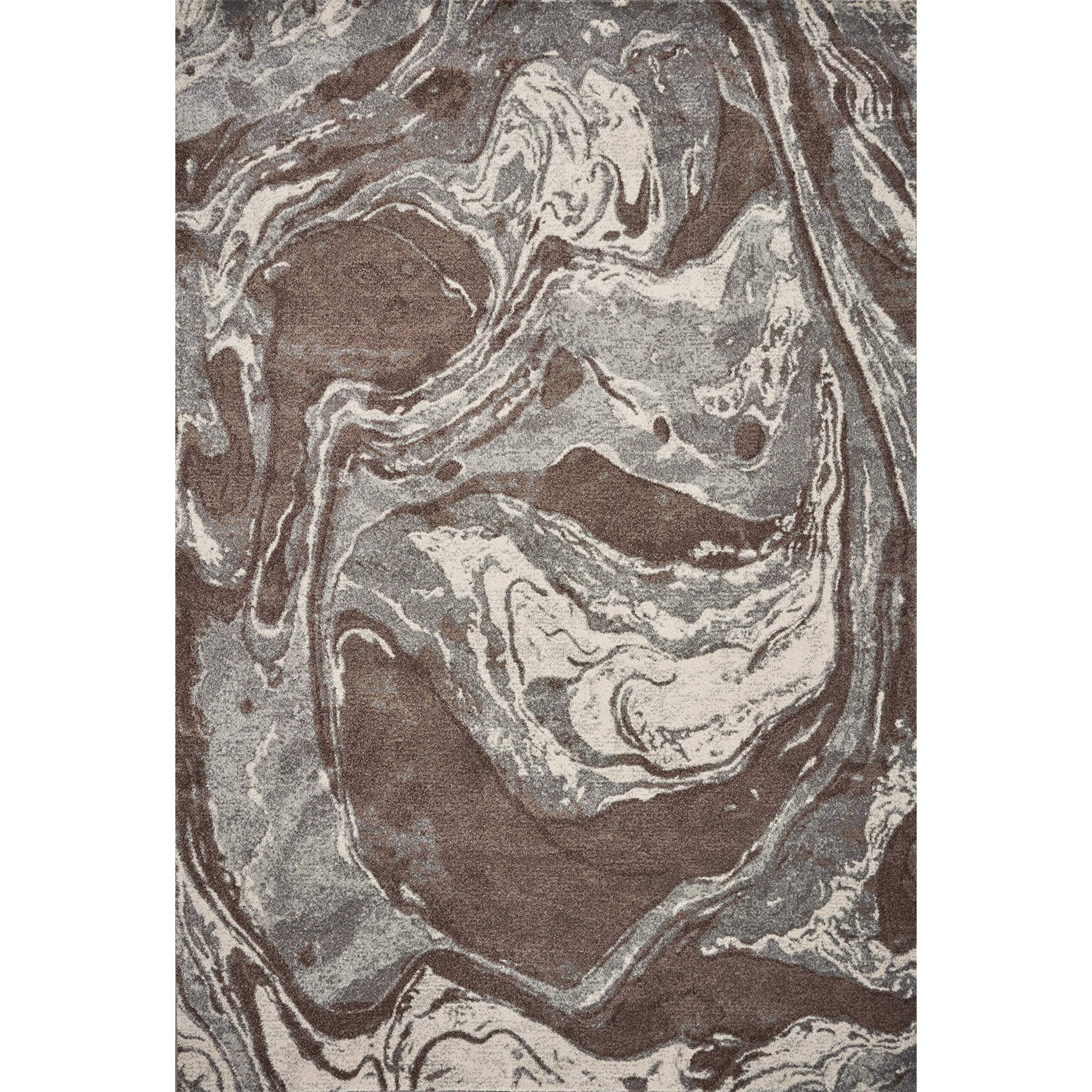 Homeroots 349866 7 Ft. 10 In. X 10 Ft. 10 In. Polypropylene Mocha Area Rug