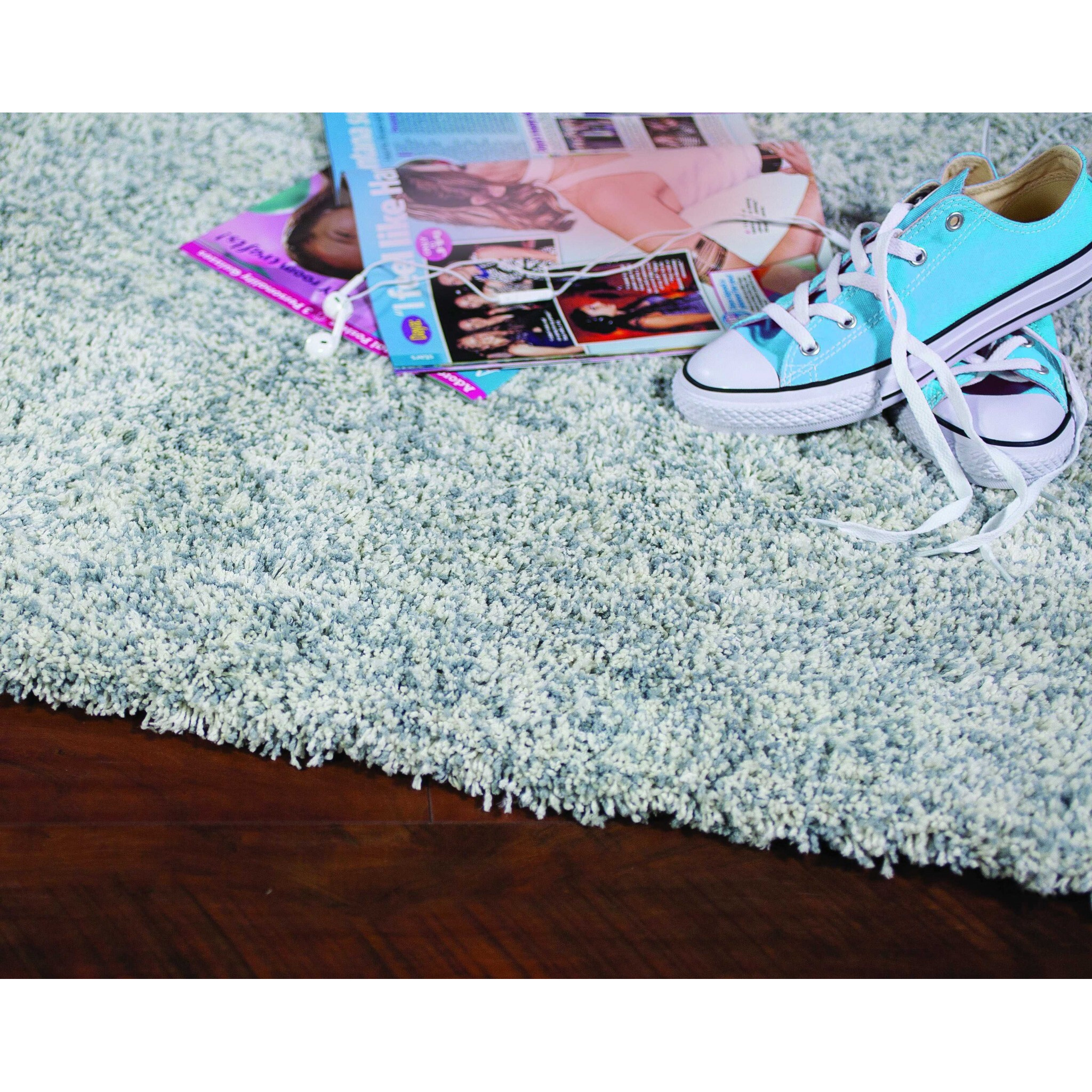 8' X 10' Polyester Slate Heather Area Rug