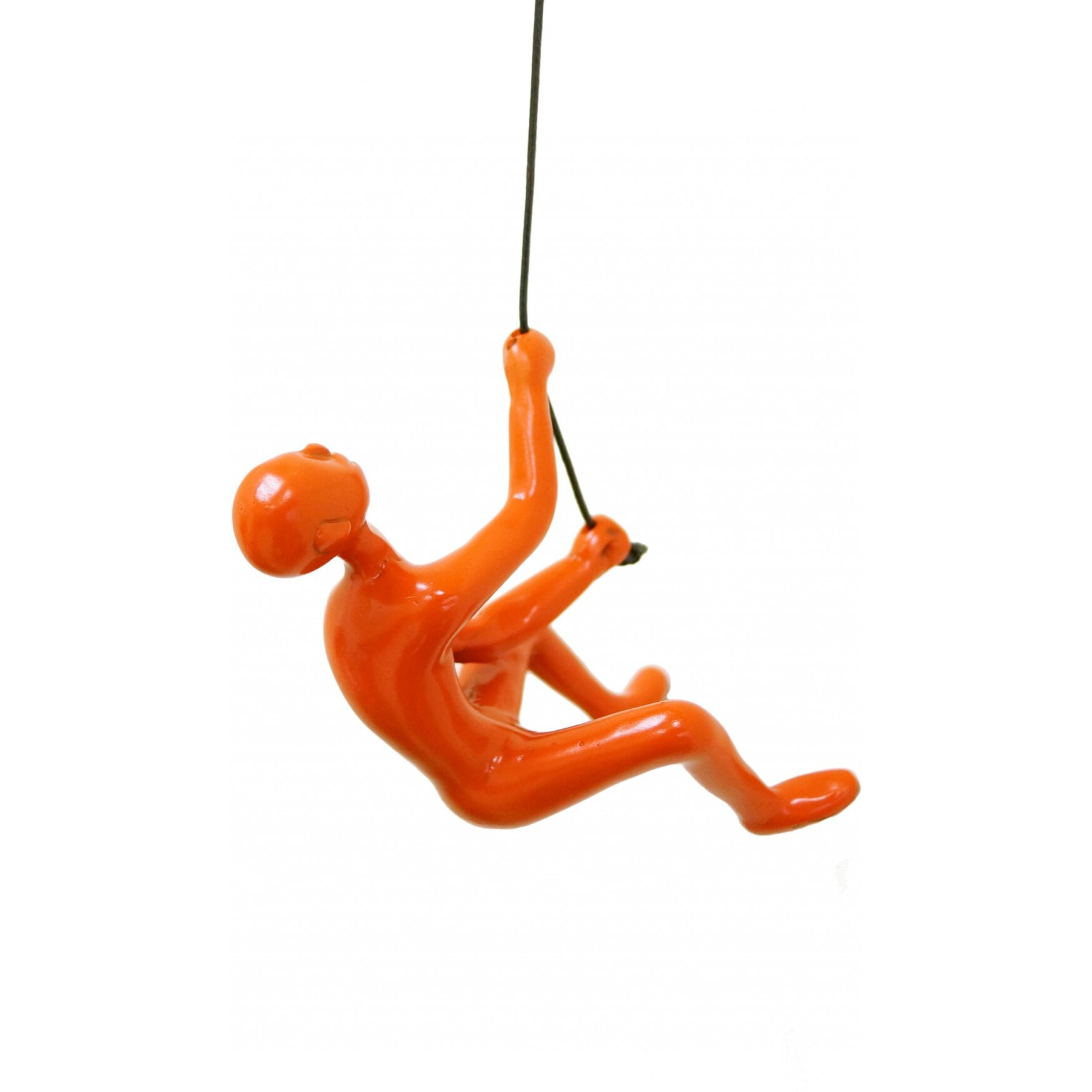 6"" Orange Unique Climbing Man Wall Art