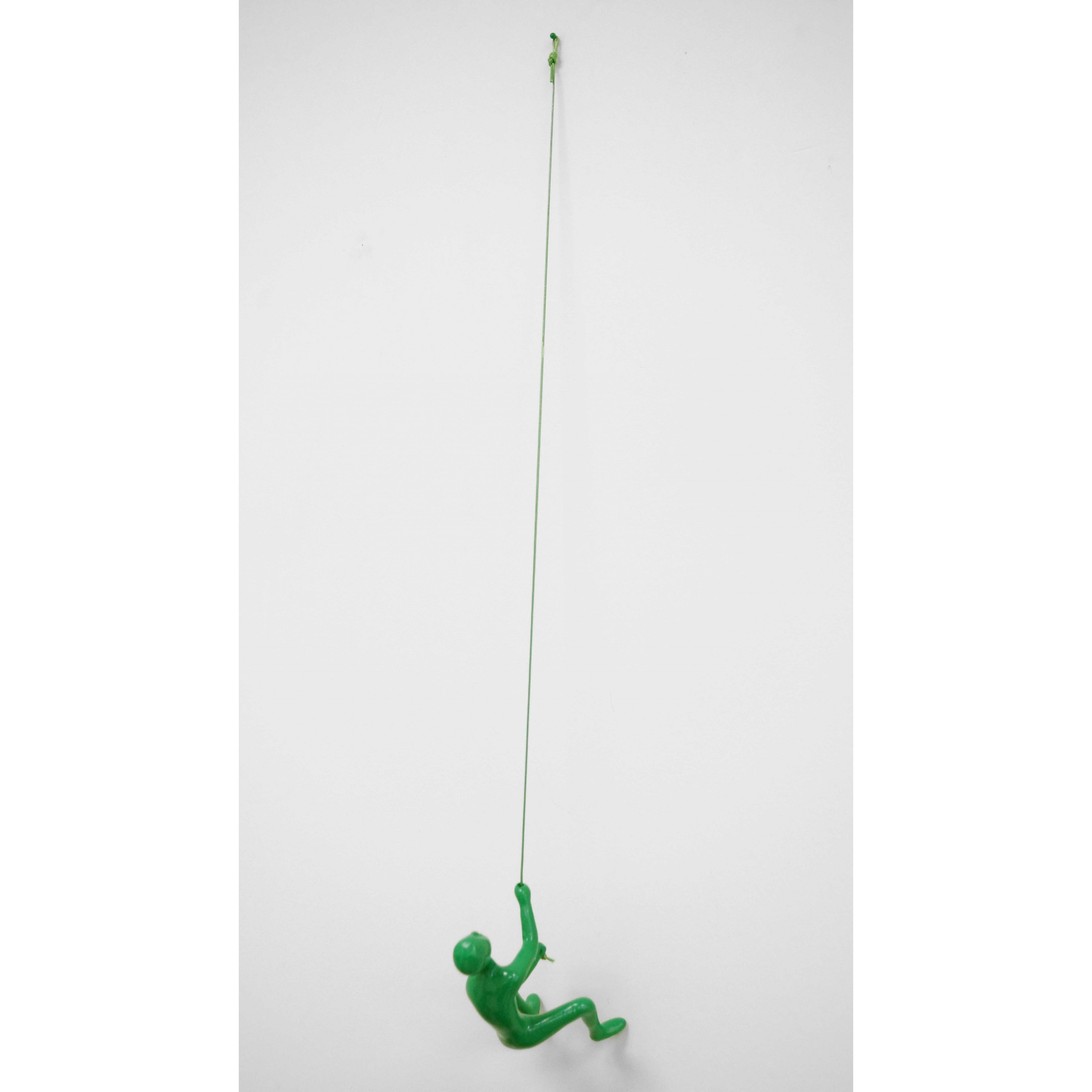 6"" Green Unique Climbing Man Wall Art