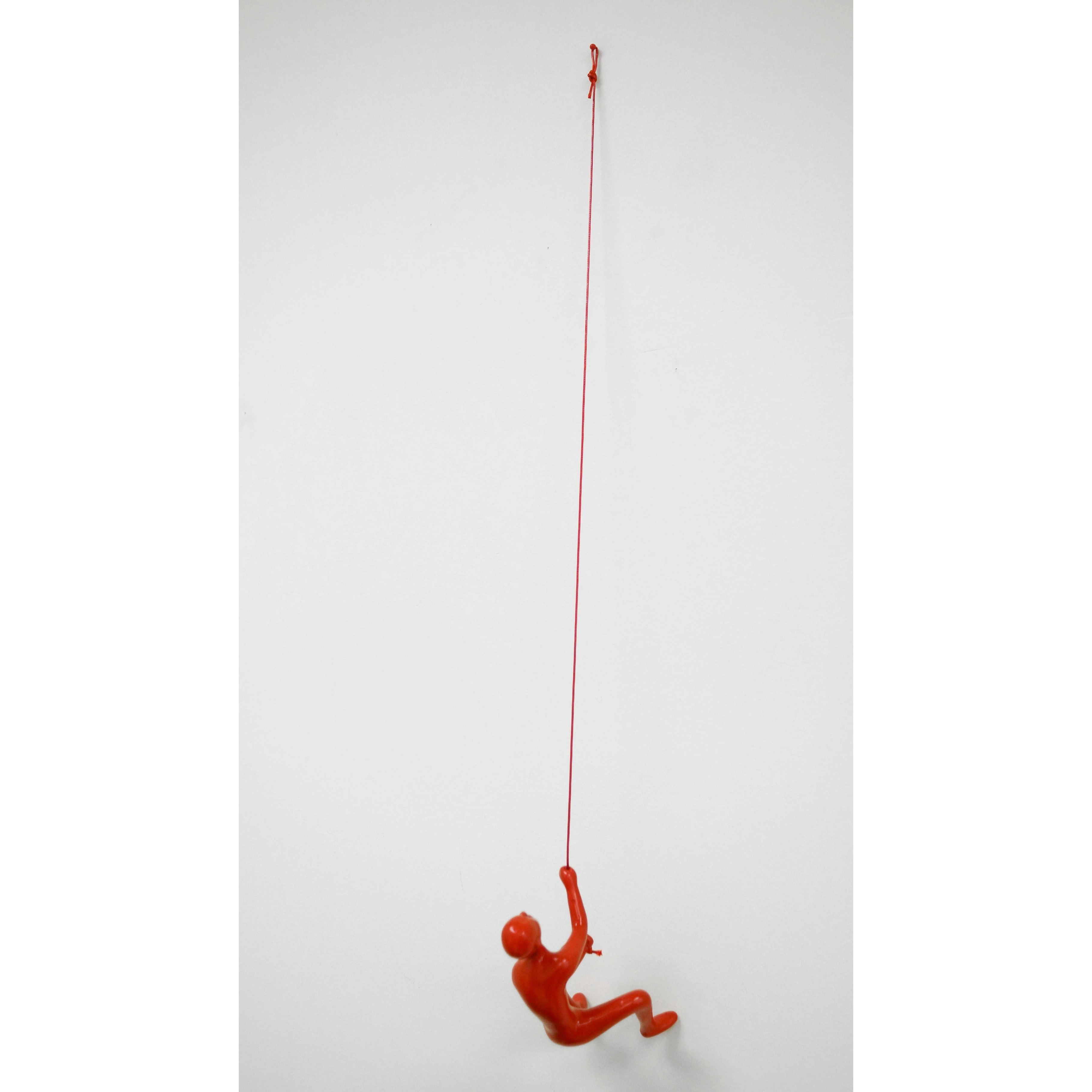 6"" Red Unique Climbing Man Wall Art