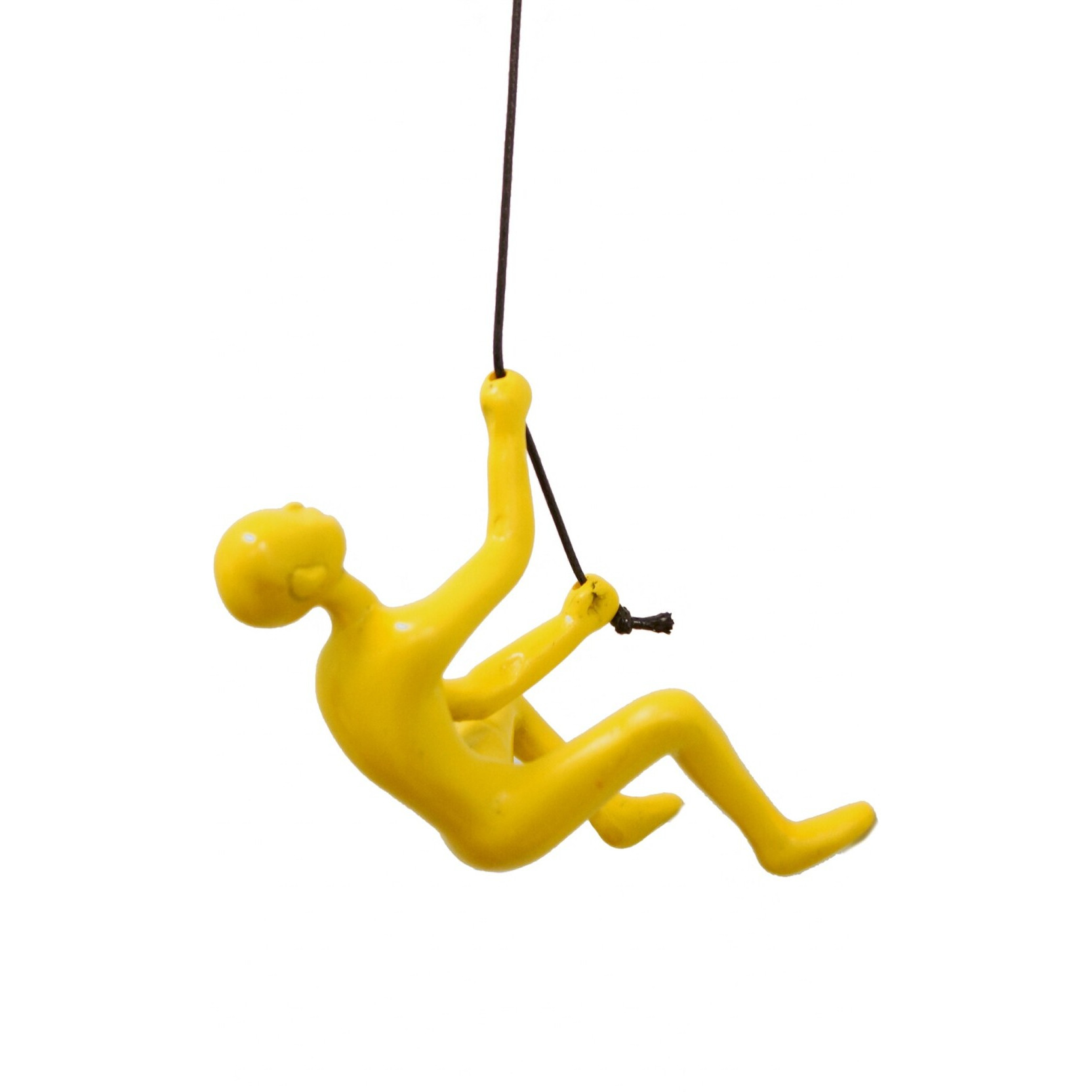 6"" Yellow Unique Climbing Man Wall Art