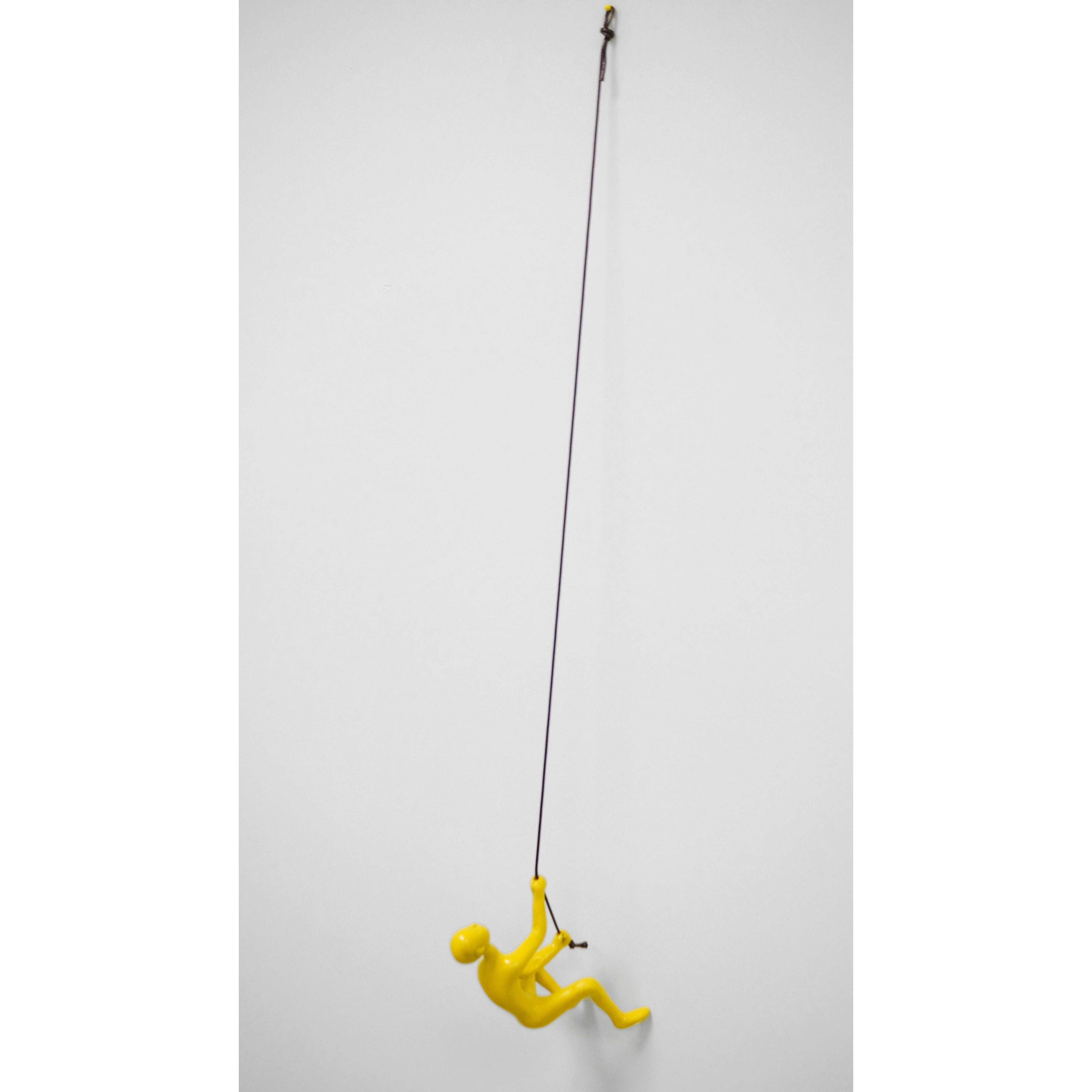 6"" Yellow Unique Climbing Man Wall Art