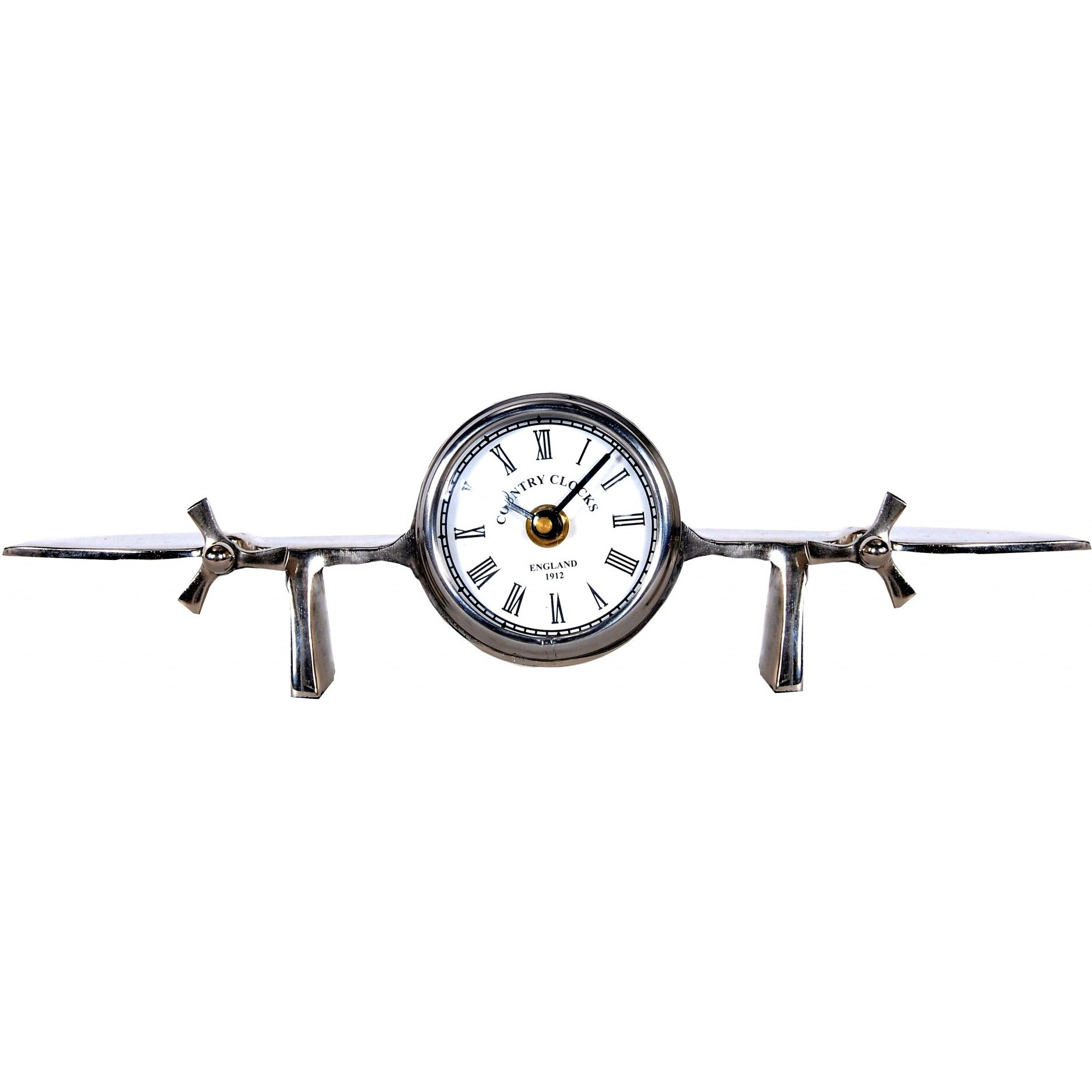 3"" X 13.5"" X 4.5"" Aeroplane Table Clock