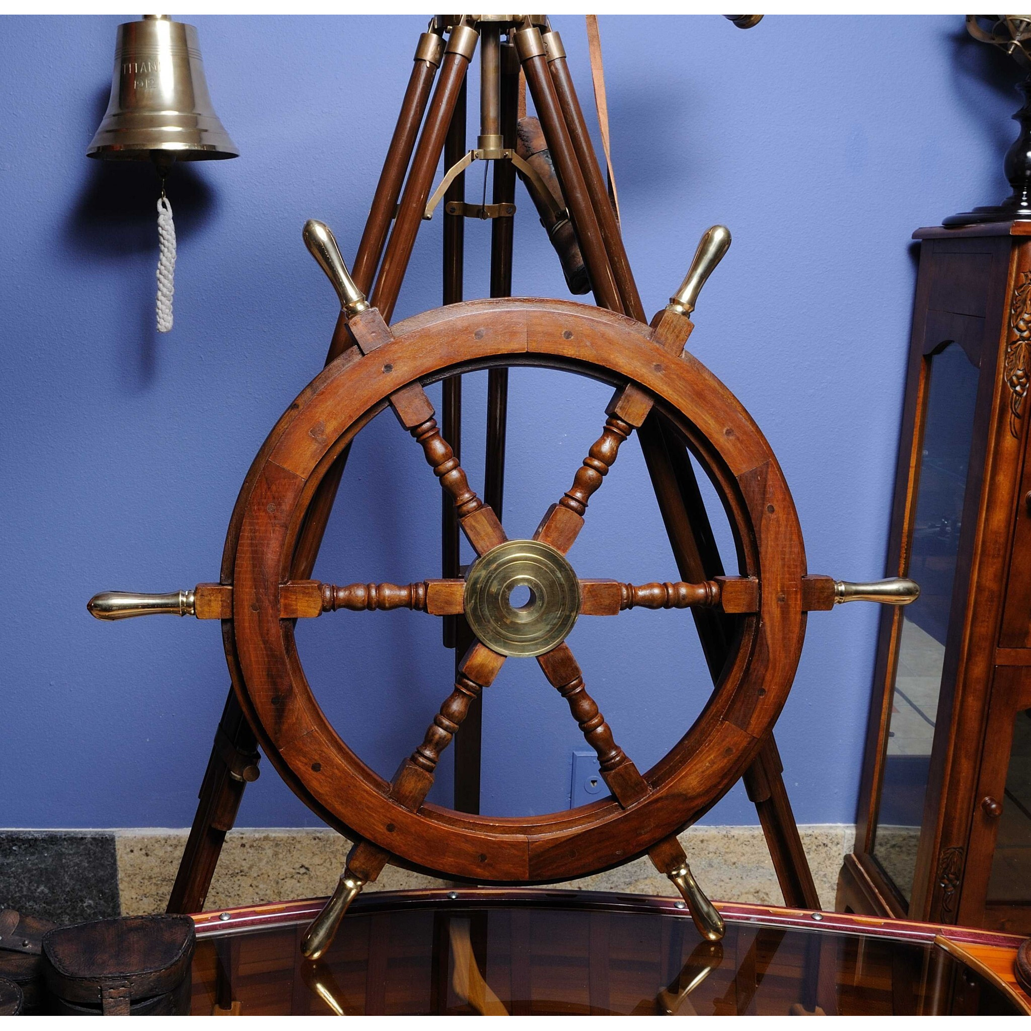 30"" X 30"" X 2"" Ship Wheel
