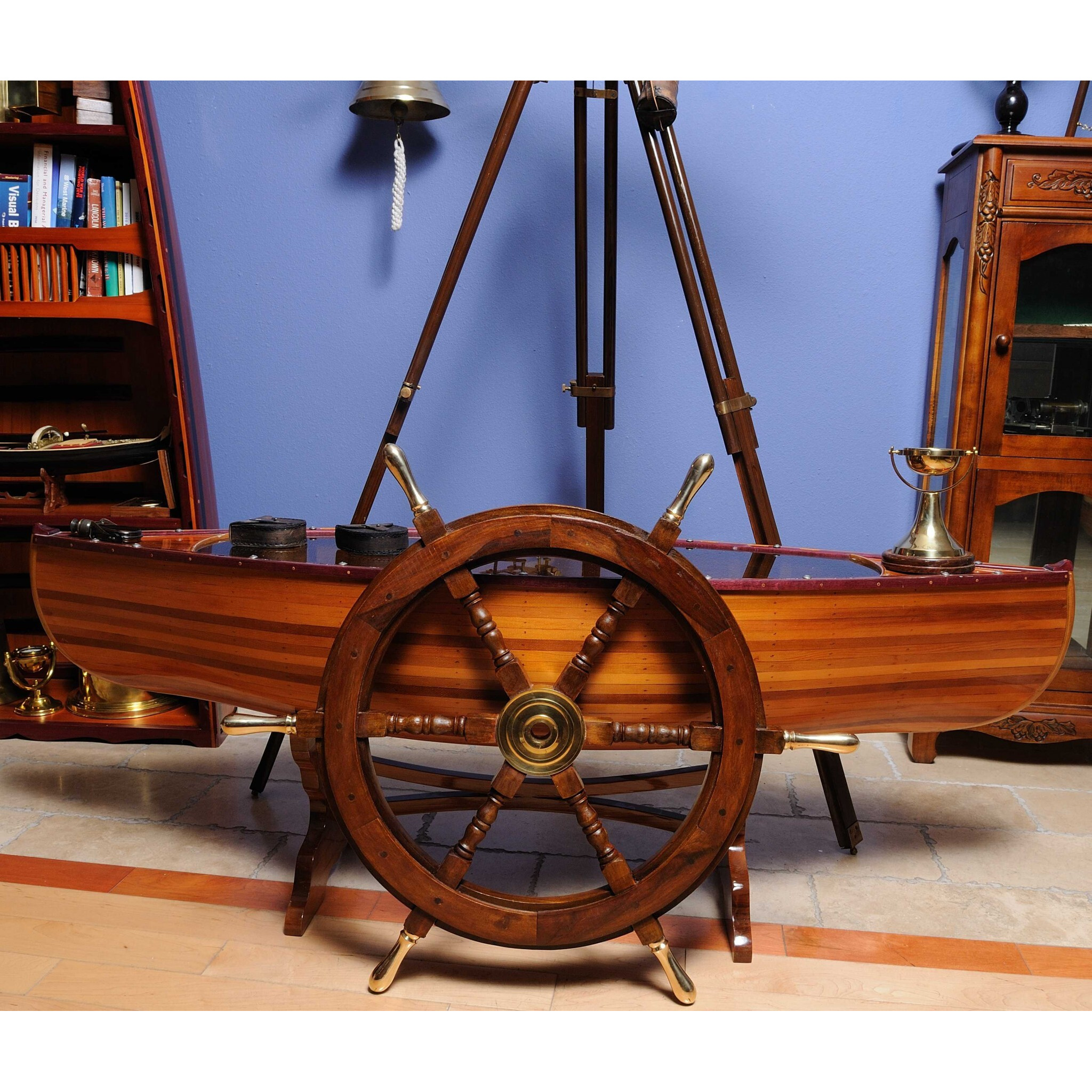 30"" X 30"" X 2"" Ship Wheel