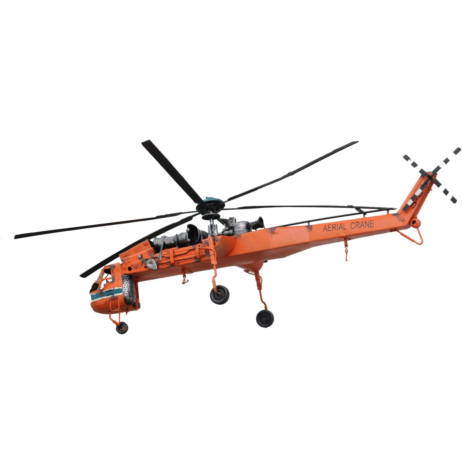 Aerial Crane Lifting Helicopter Led Sculpture