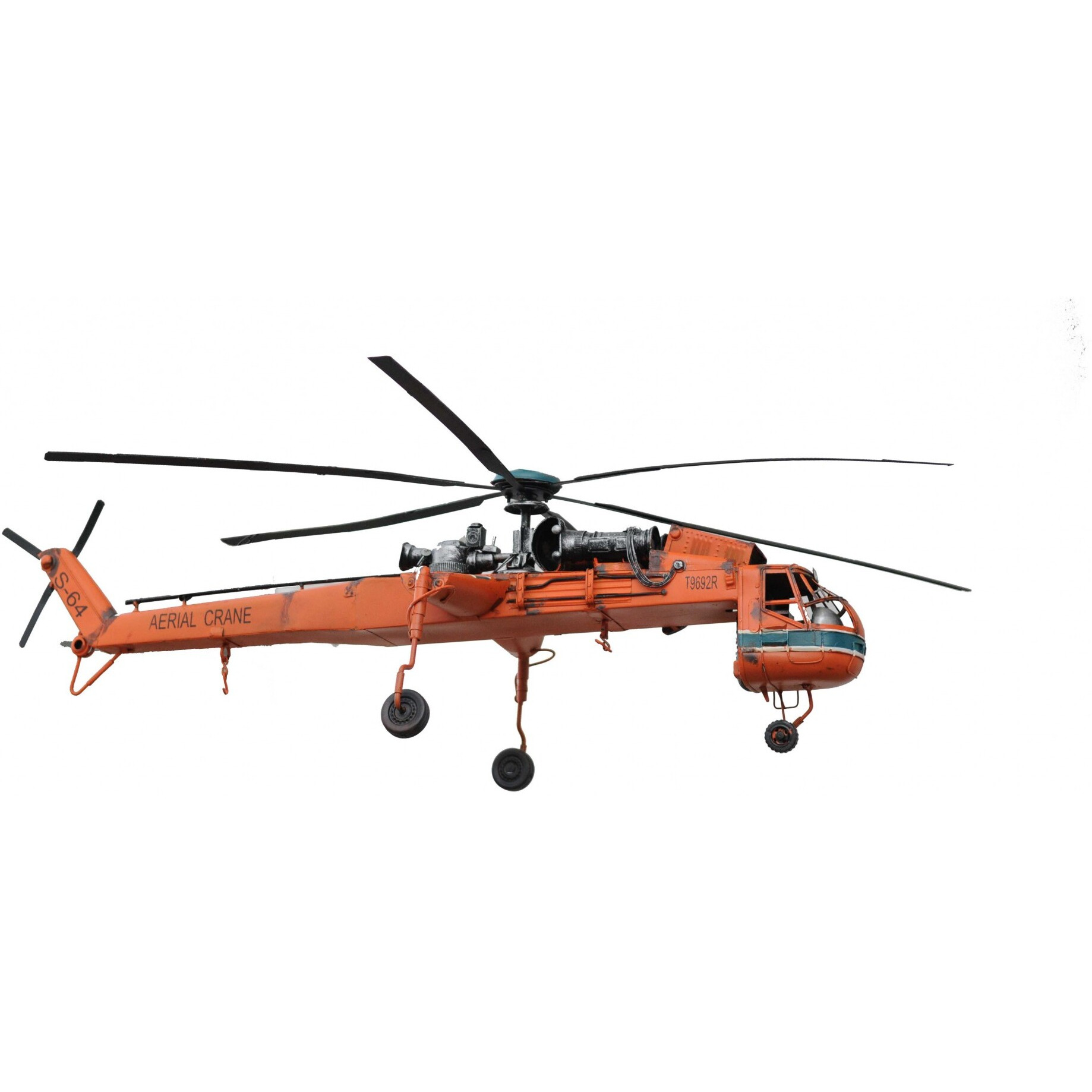 Aerial Crane Lifting Helicopter Led Sculpture