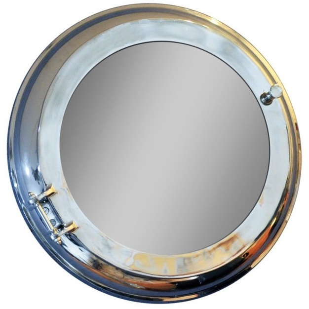 21"" X 21"" X 3.5"" Aluminum Wall Mirror With Storage