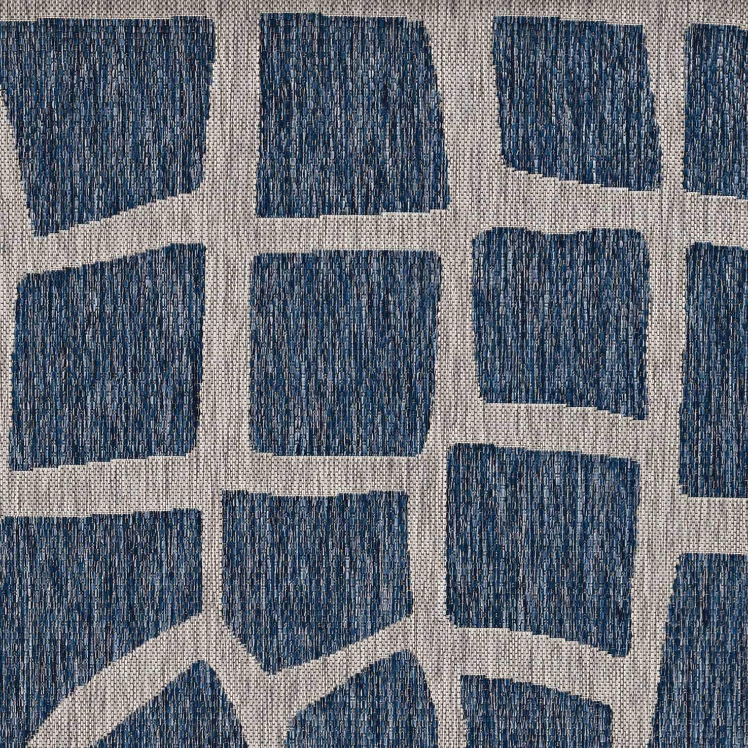 Homeroots Decor 63 X 91 X 0.25 Bluegrey Polypropylene Rug