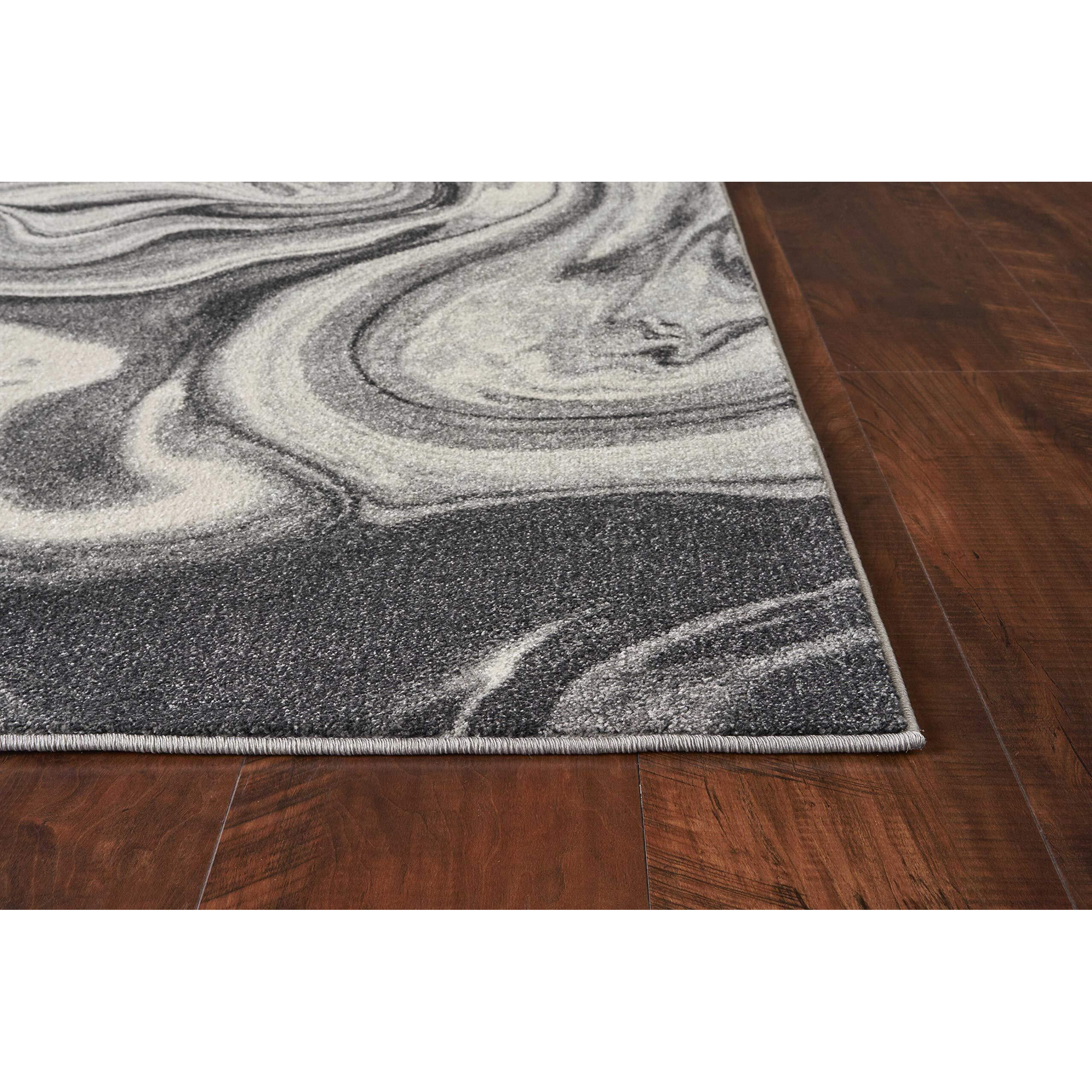 Homeroots Decor 39 X 59 X 0.5 Grey Polypropelene Rug