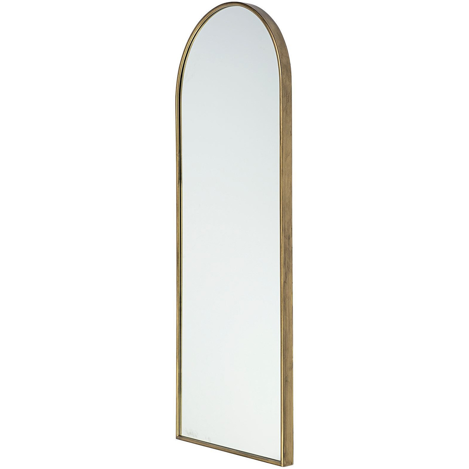 Arch Gold Metal Frame Wall Mirror