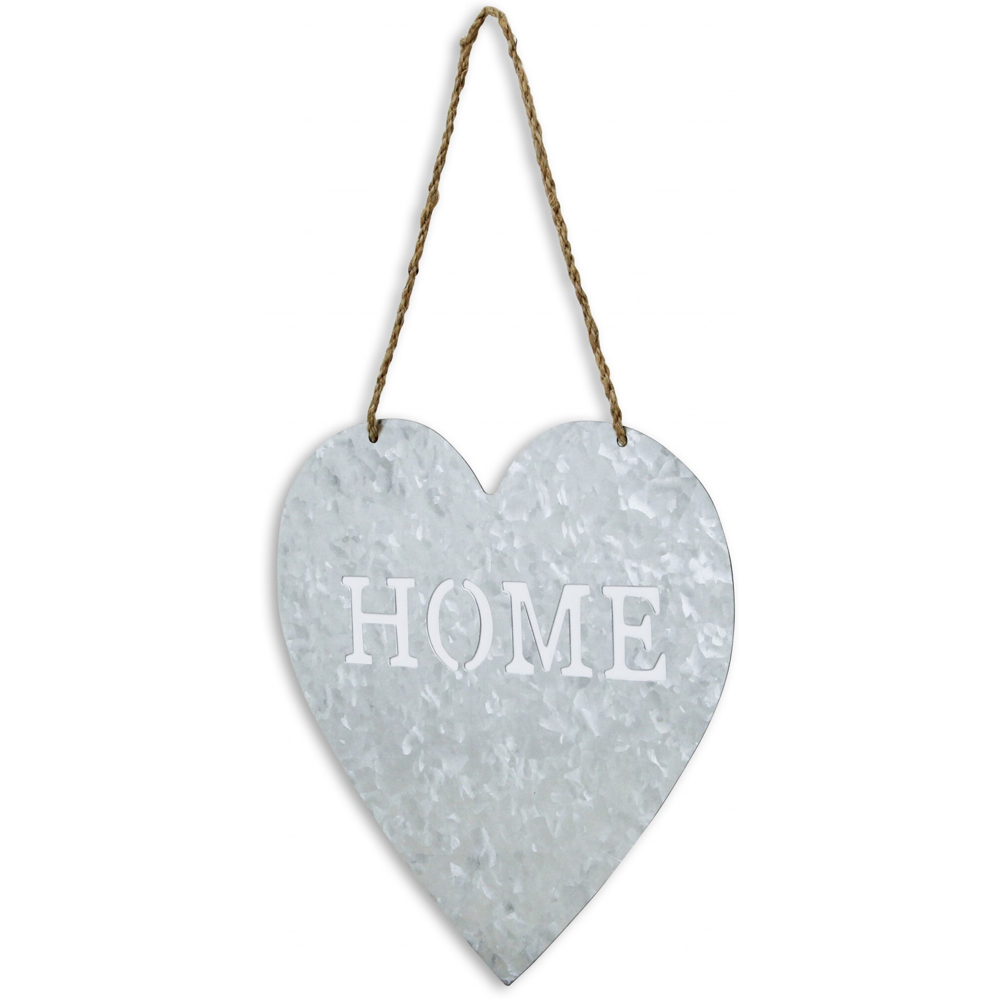 Home Gray Galvanized Cut Out Metal Wall Decor