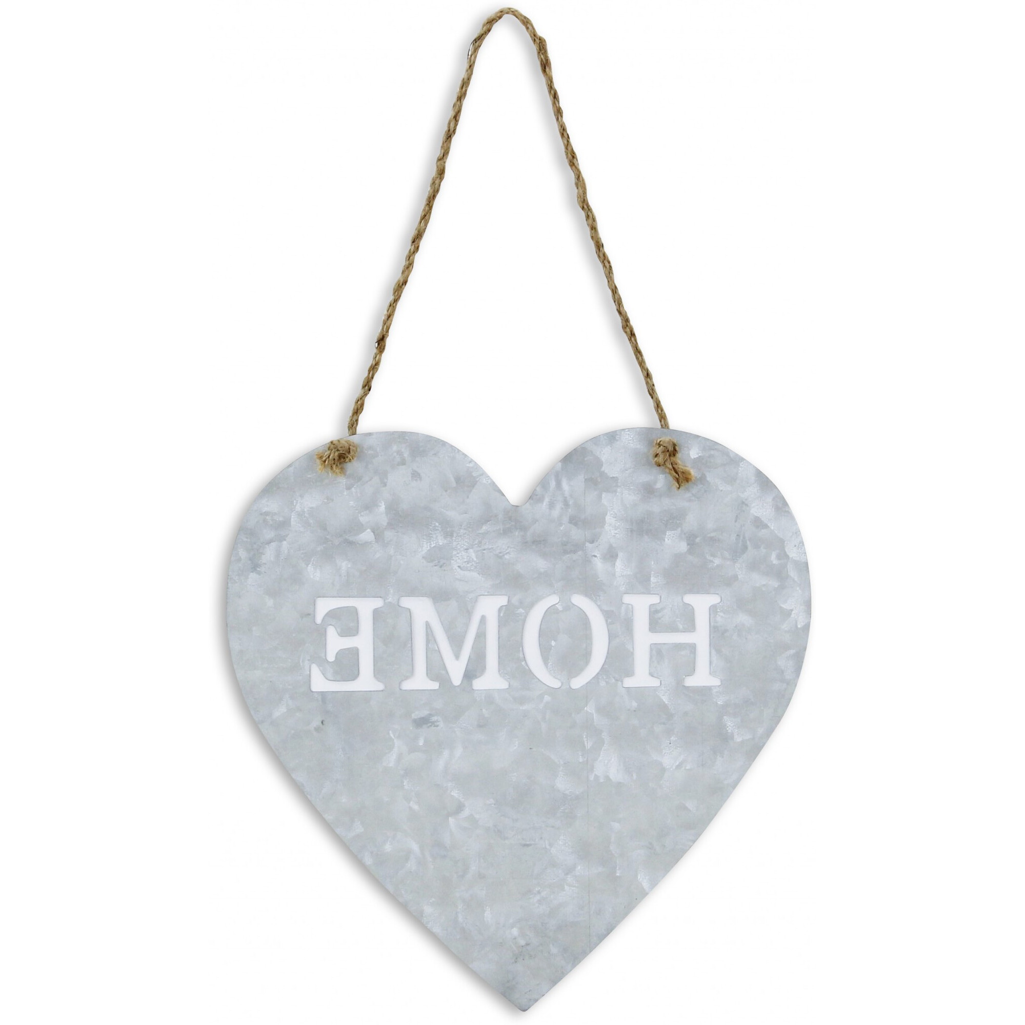 Home Gray Galvanized Cut Out Metal Wall Decor