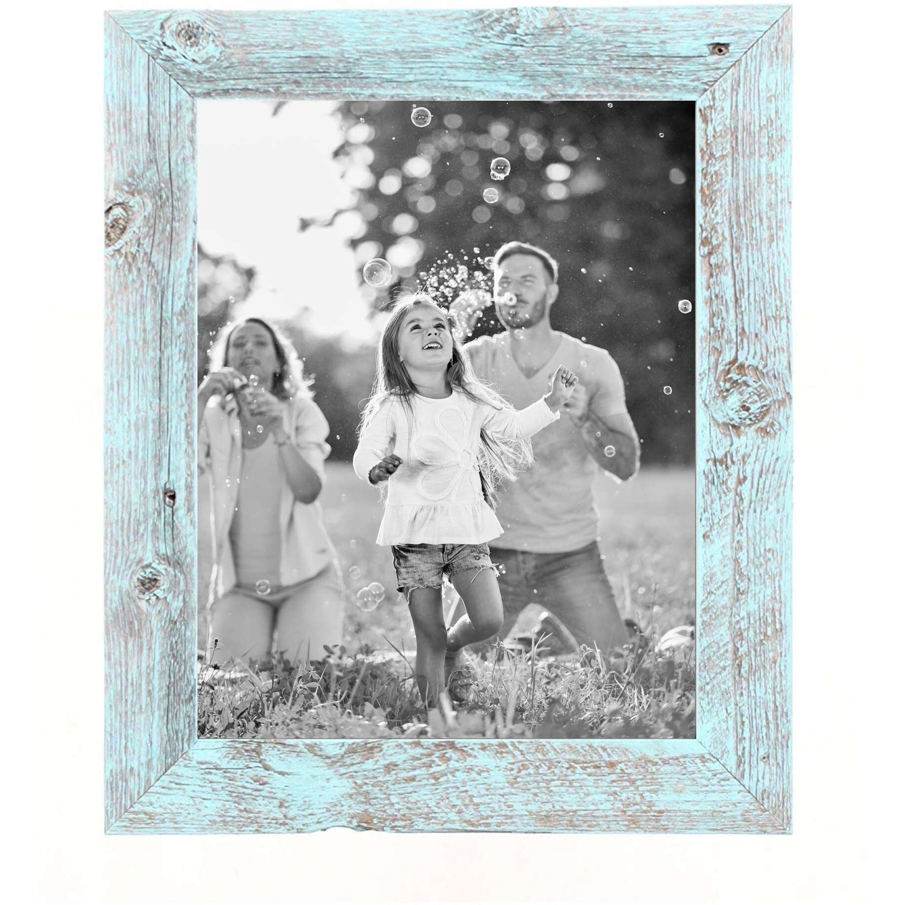 11"&quotX13"" Rustic Blue Picture Frame